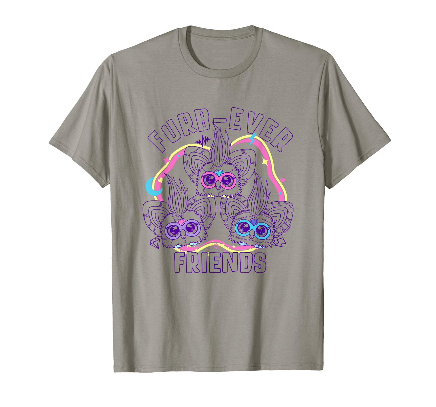 Furby Furb-Ever Friends Cute Furblets Group Shot T-Shirt
