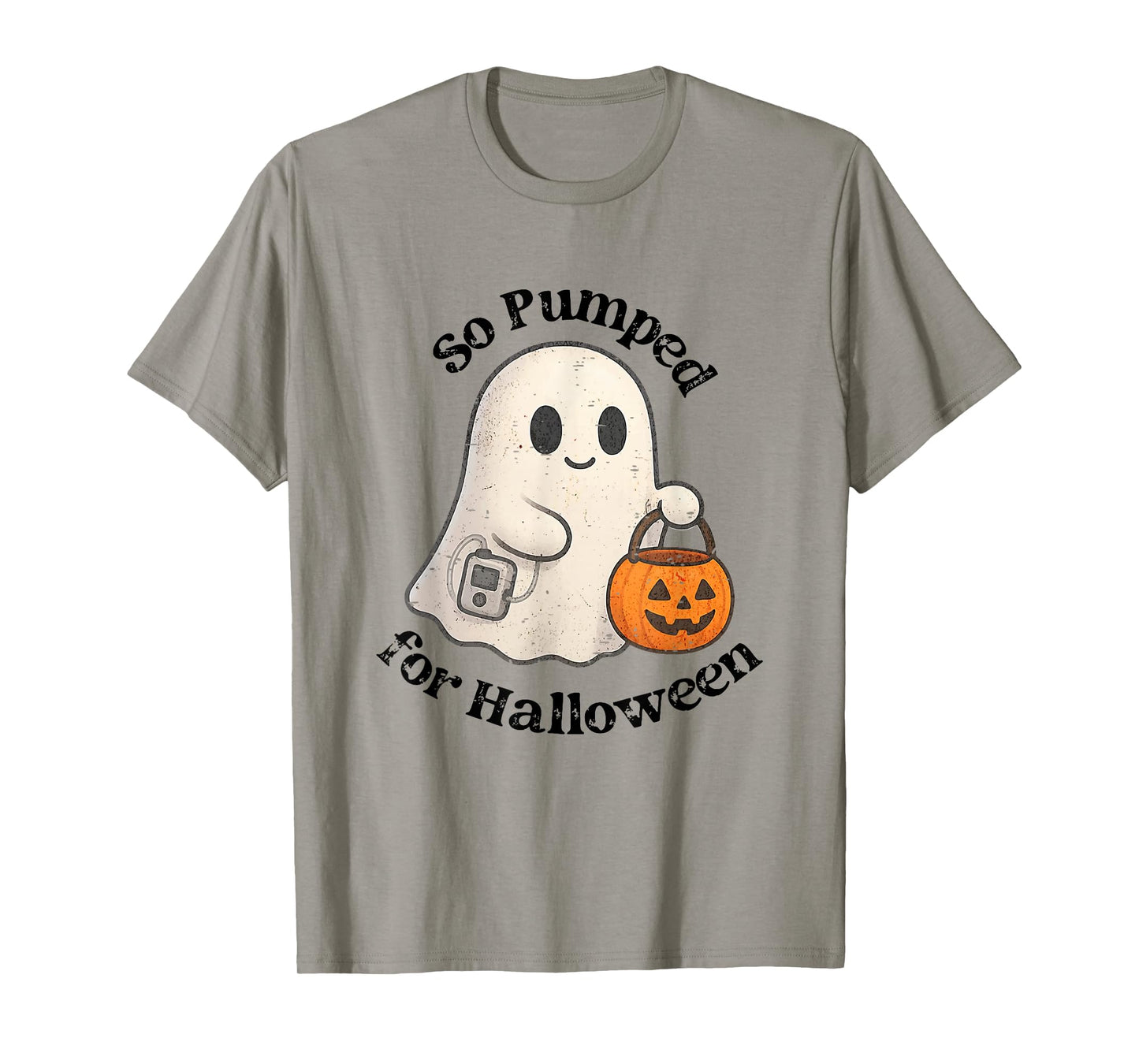 So Pumped Halloween T1D Cute Ghost Type 1 Diabetes Awareness T-Shirt