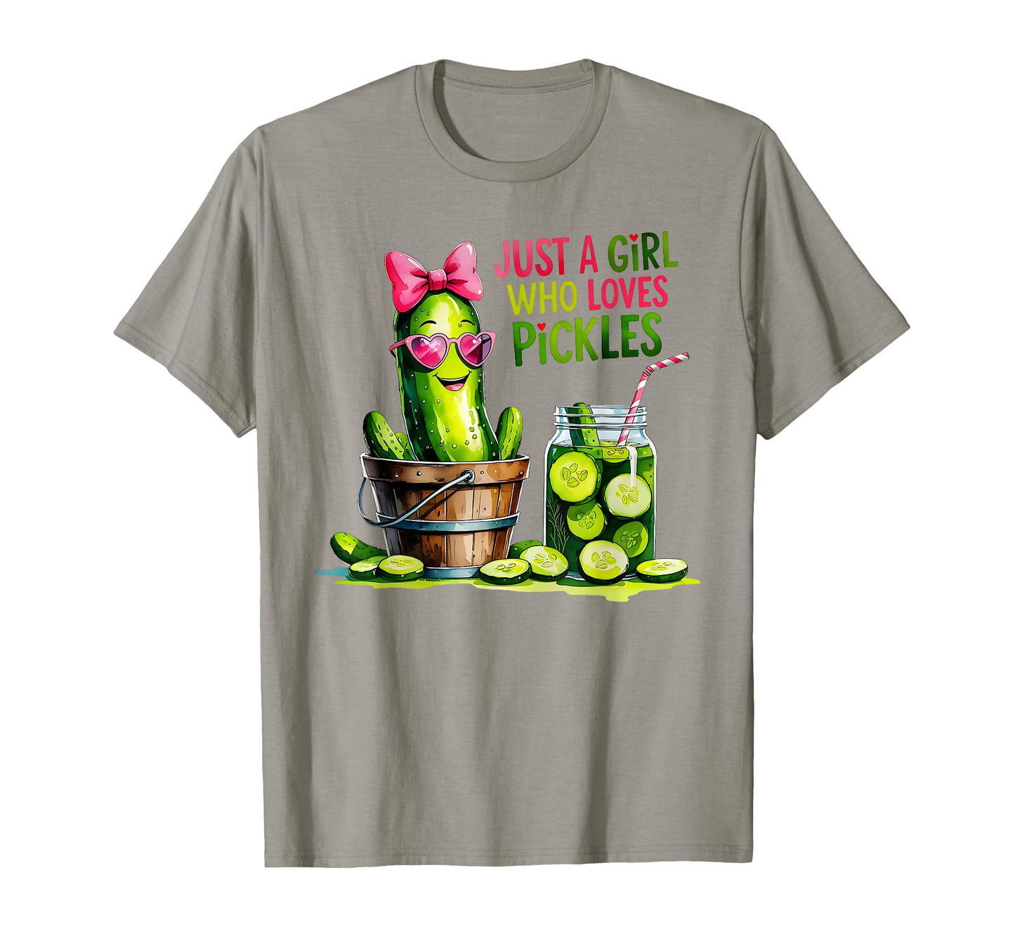 Pickle Just a Girl Who Loves Pickles Funny Food Lover T-Shirt