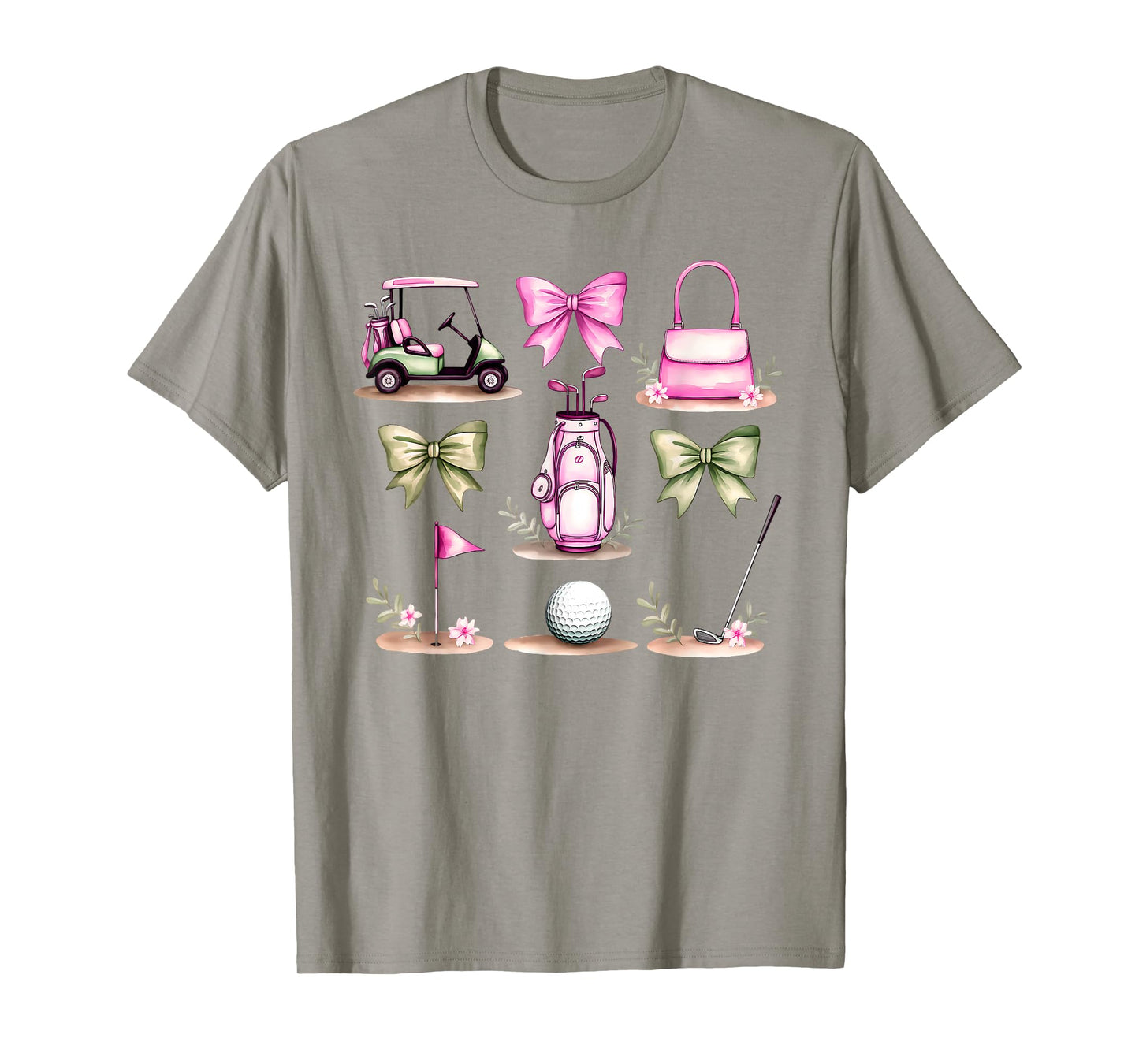 Golf Mom Coquette Bow Golfer Golf Lovers Golf Player Mom T-Shirt