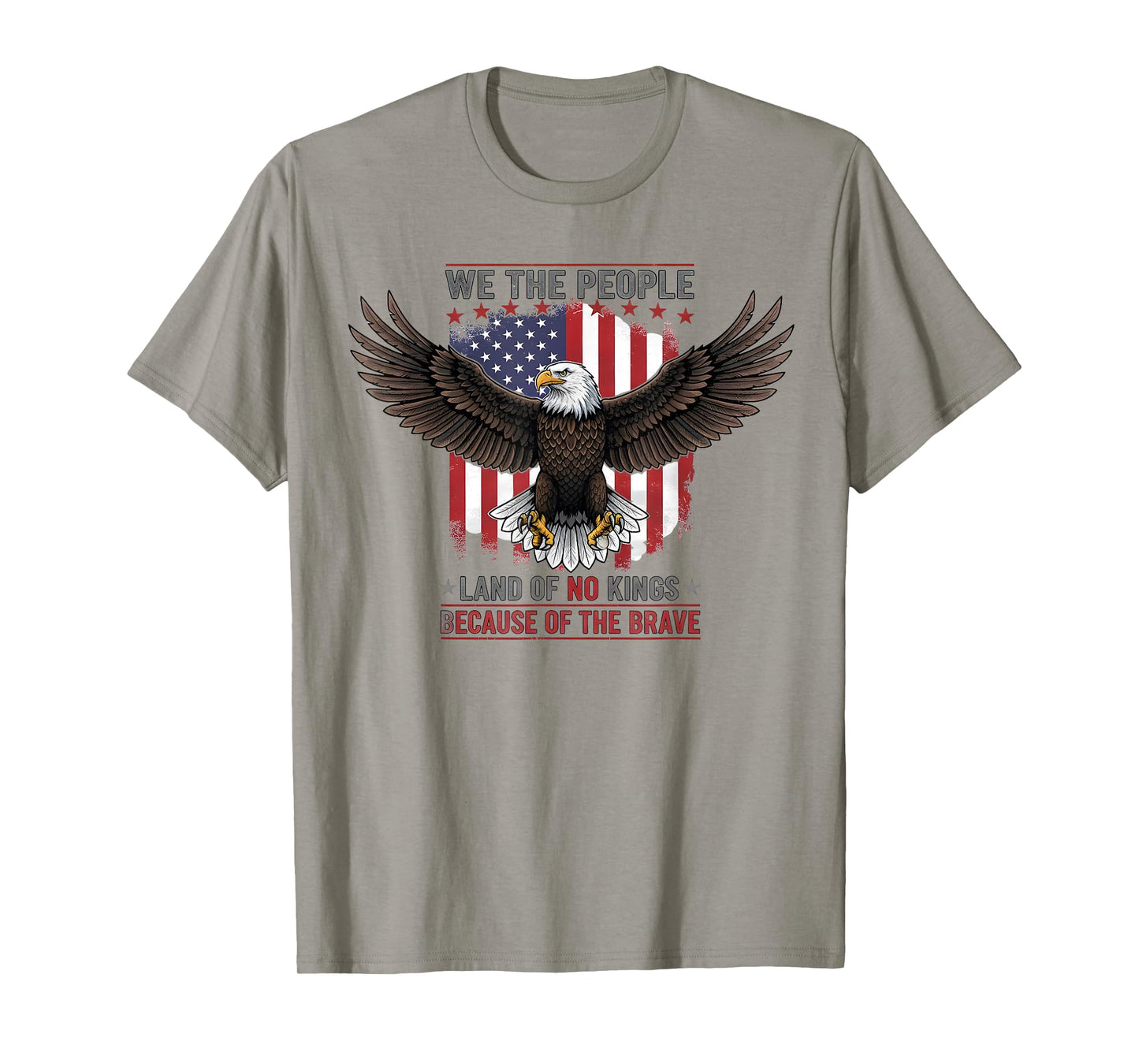 Funny No Kings Tee America Vintage Flag No Kings Day T-Shirt