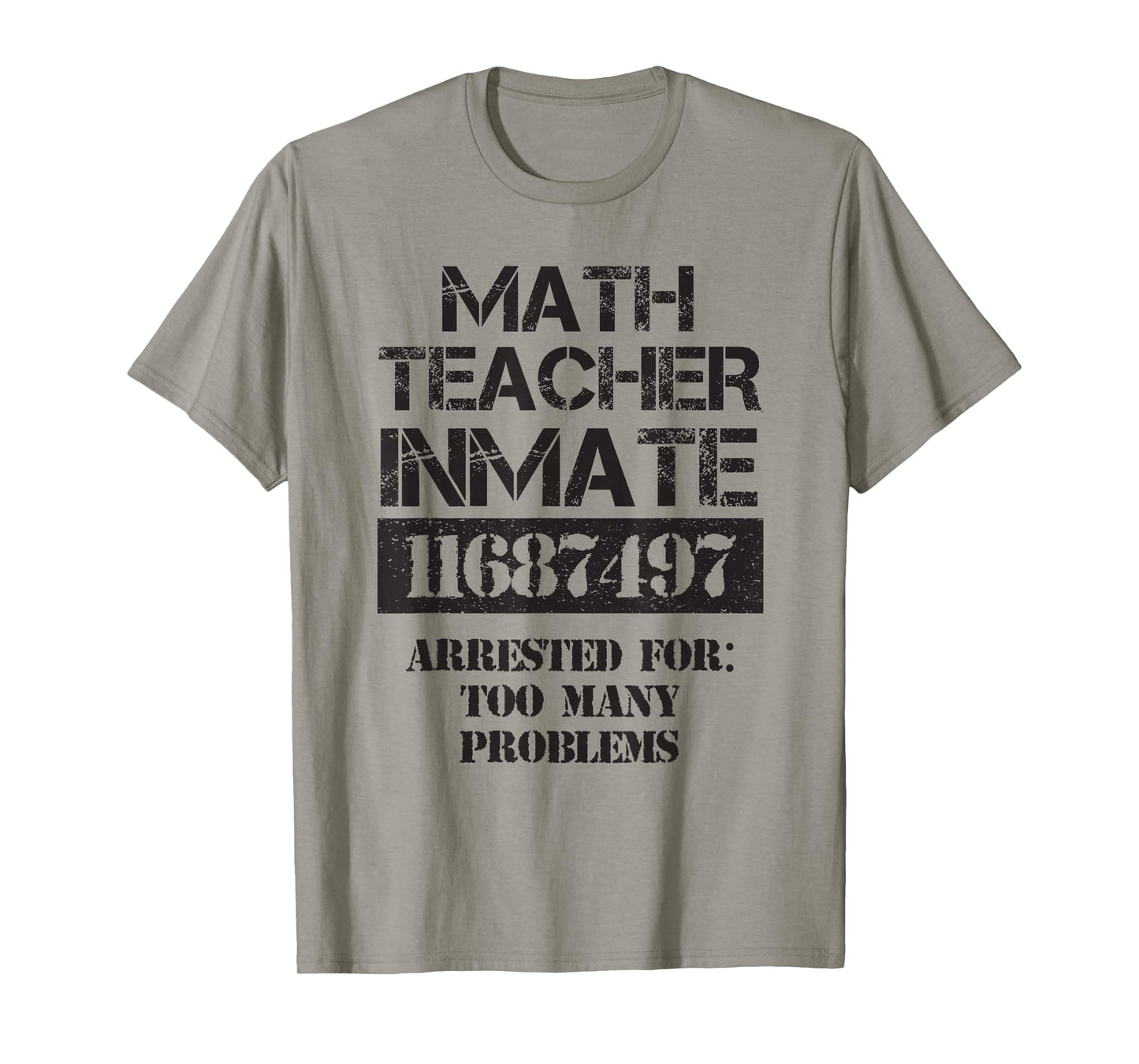 Funny Halloween Math Teacher Prisoner Costume T-Shirt