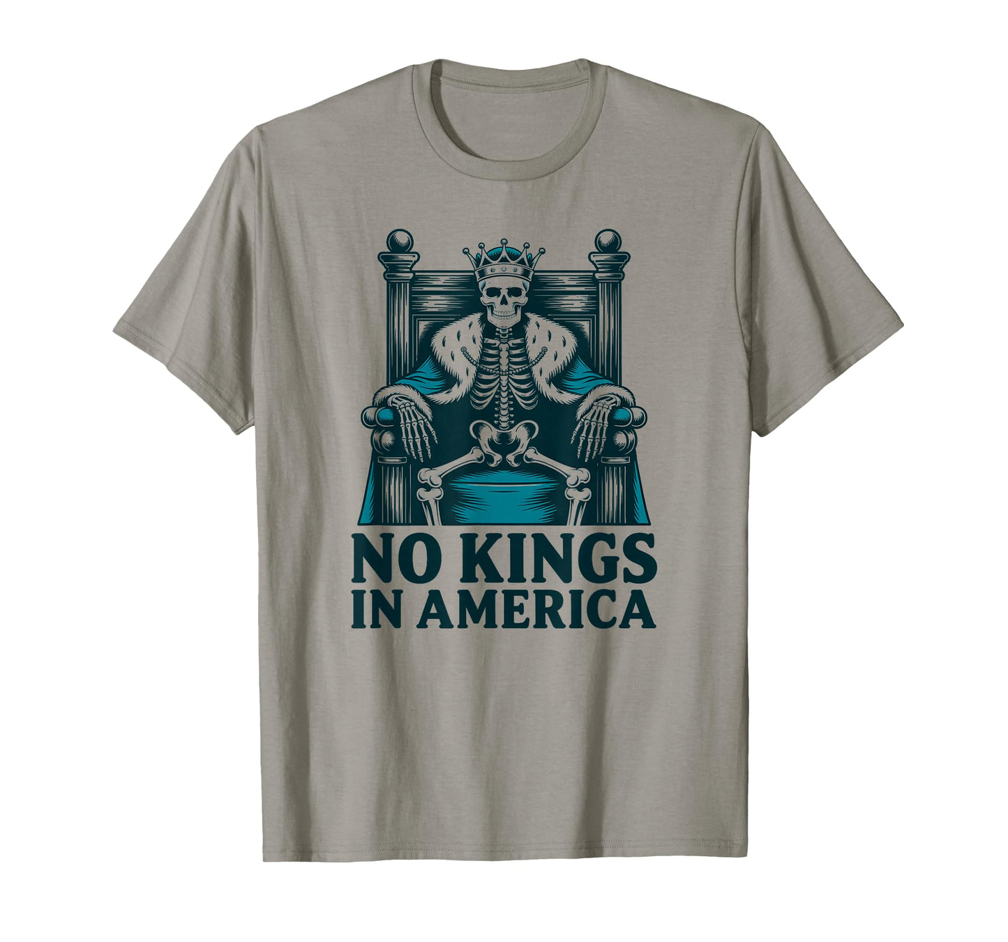 No Kings Shirt Skeleton Vintage America No Kings in America T-Shirt