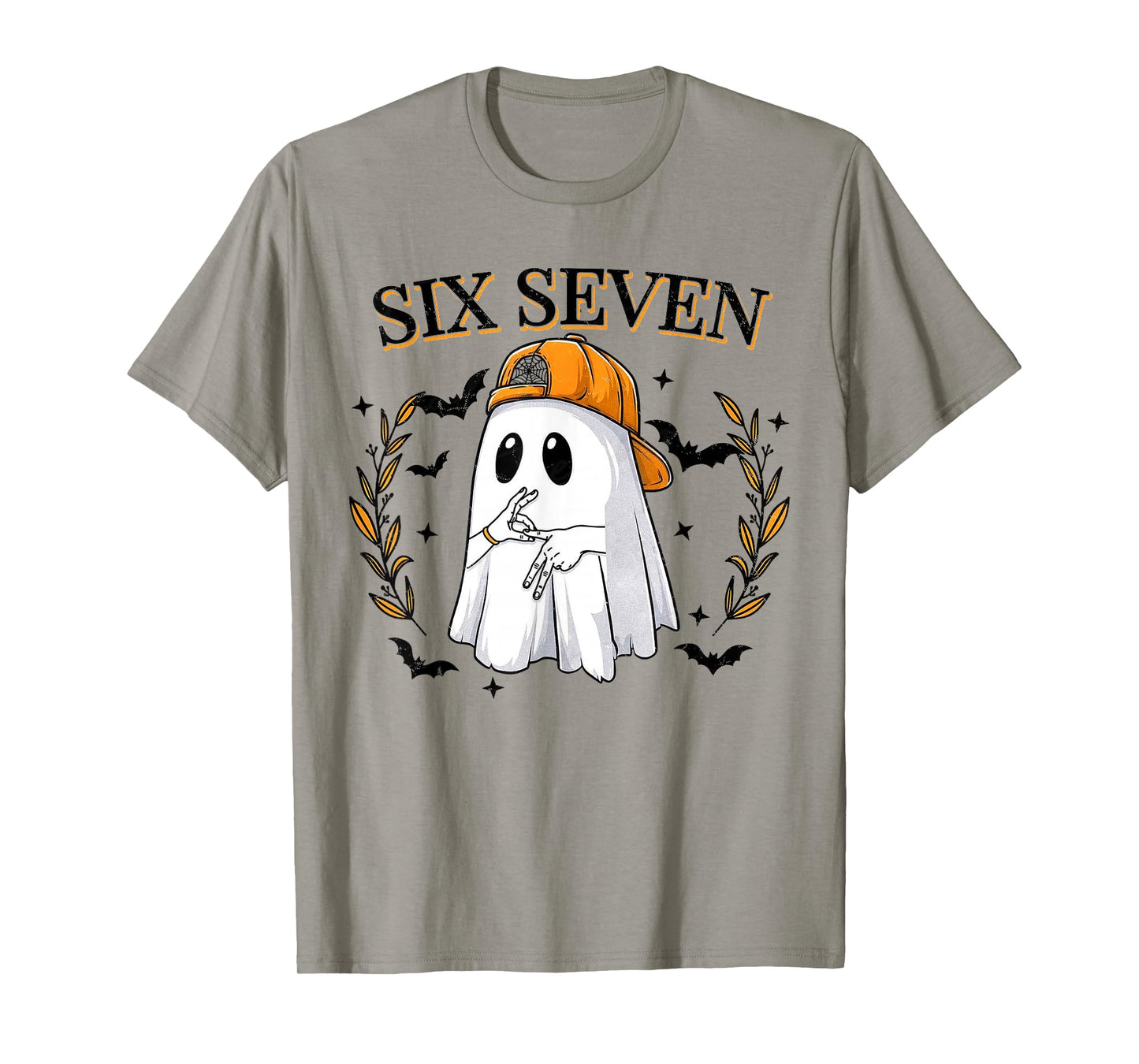 Funny 67 Six Seven Meme Couple Ghost Halloween Costume T-Shirt