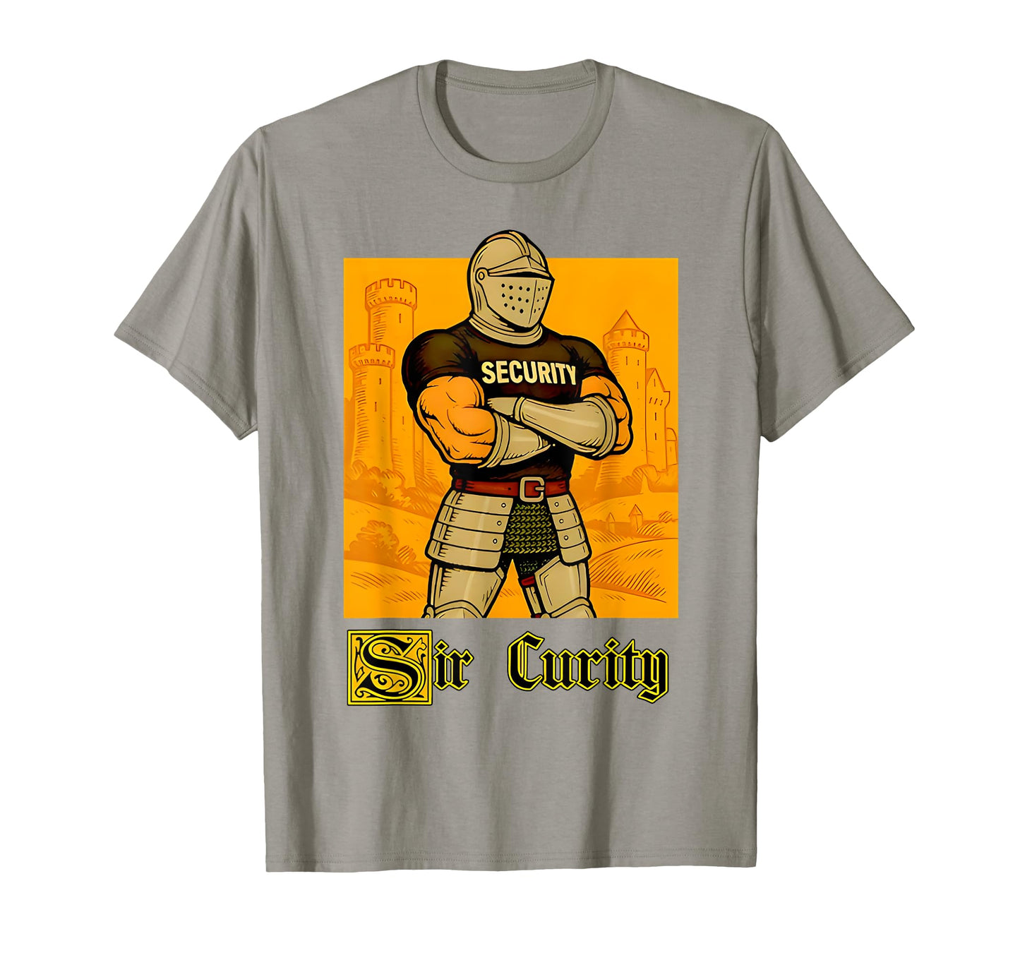 Sir Curity Vintage Security Pun T-Shirt