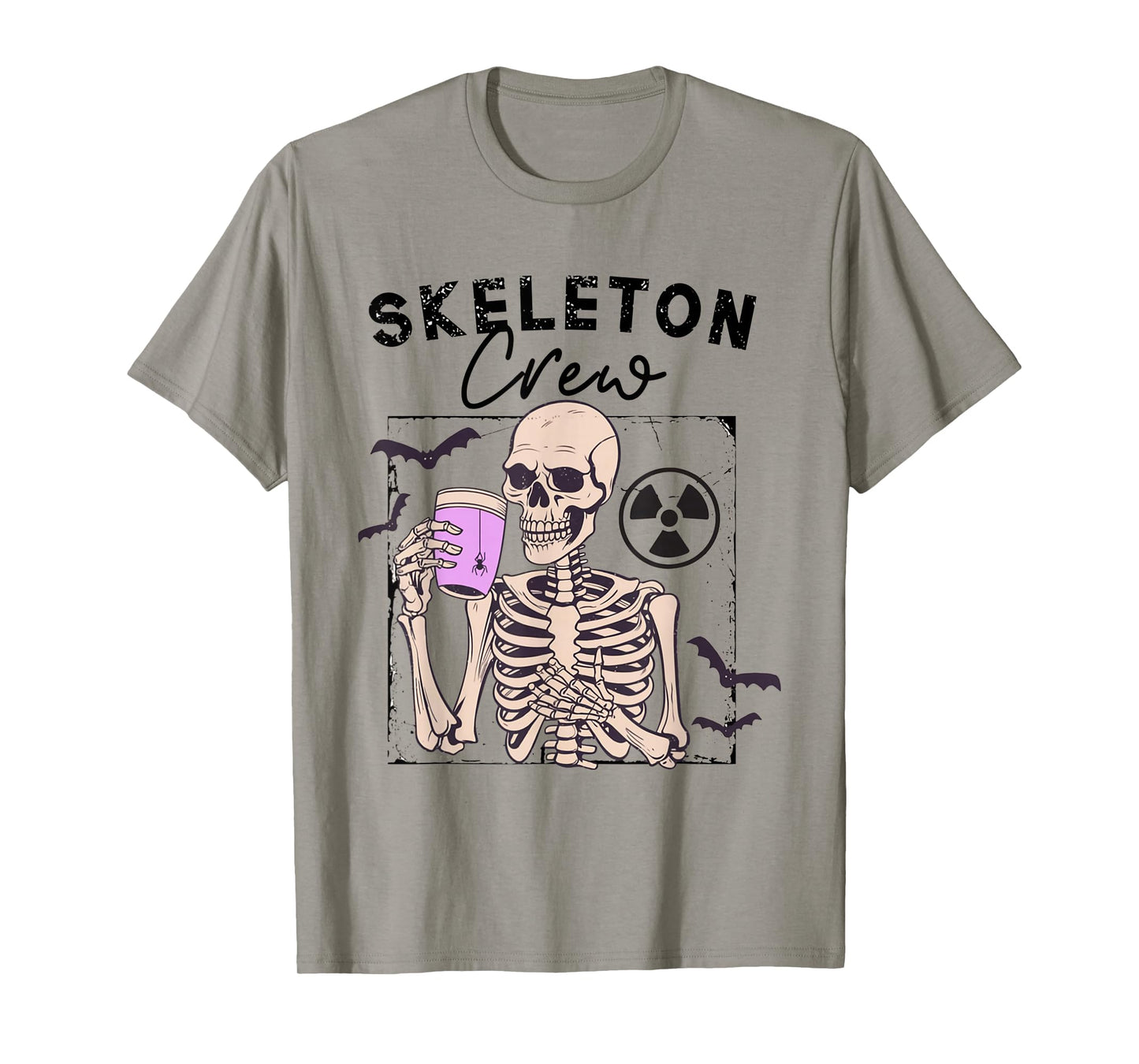 Radiology Halloween Xray Tech Skeleton Coffee Crew CT Tech T-Shirt