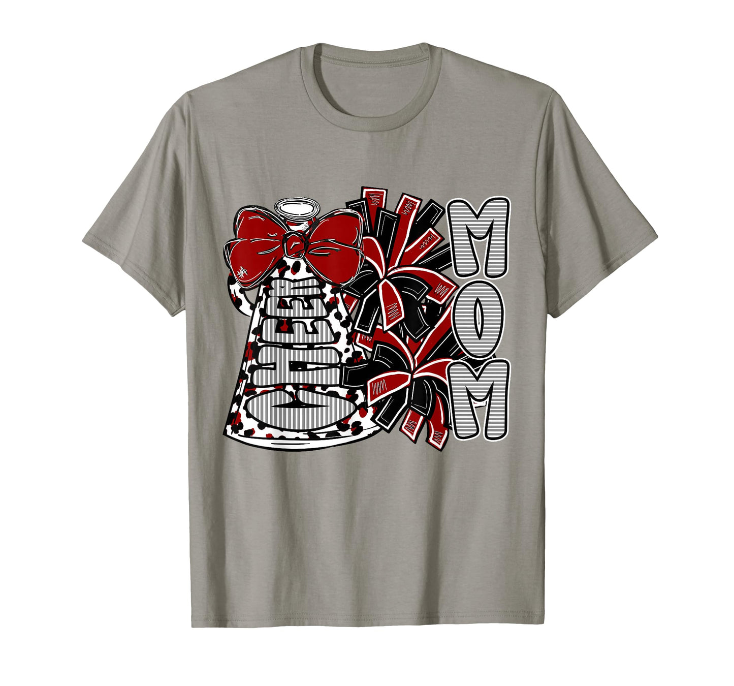 Cheer Mom Coquette Bow Football Season Game Day Cheerleading T-Shirt