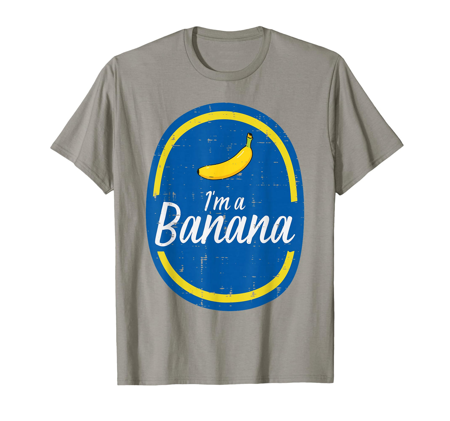 Im A Banana Sticker Fruit Halloween Costume Men Women Kids T-Shirt