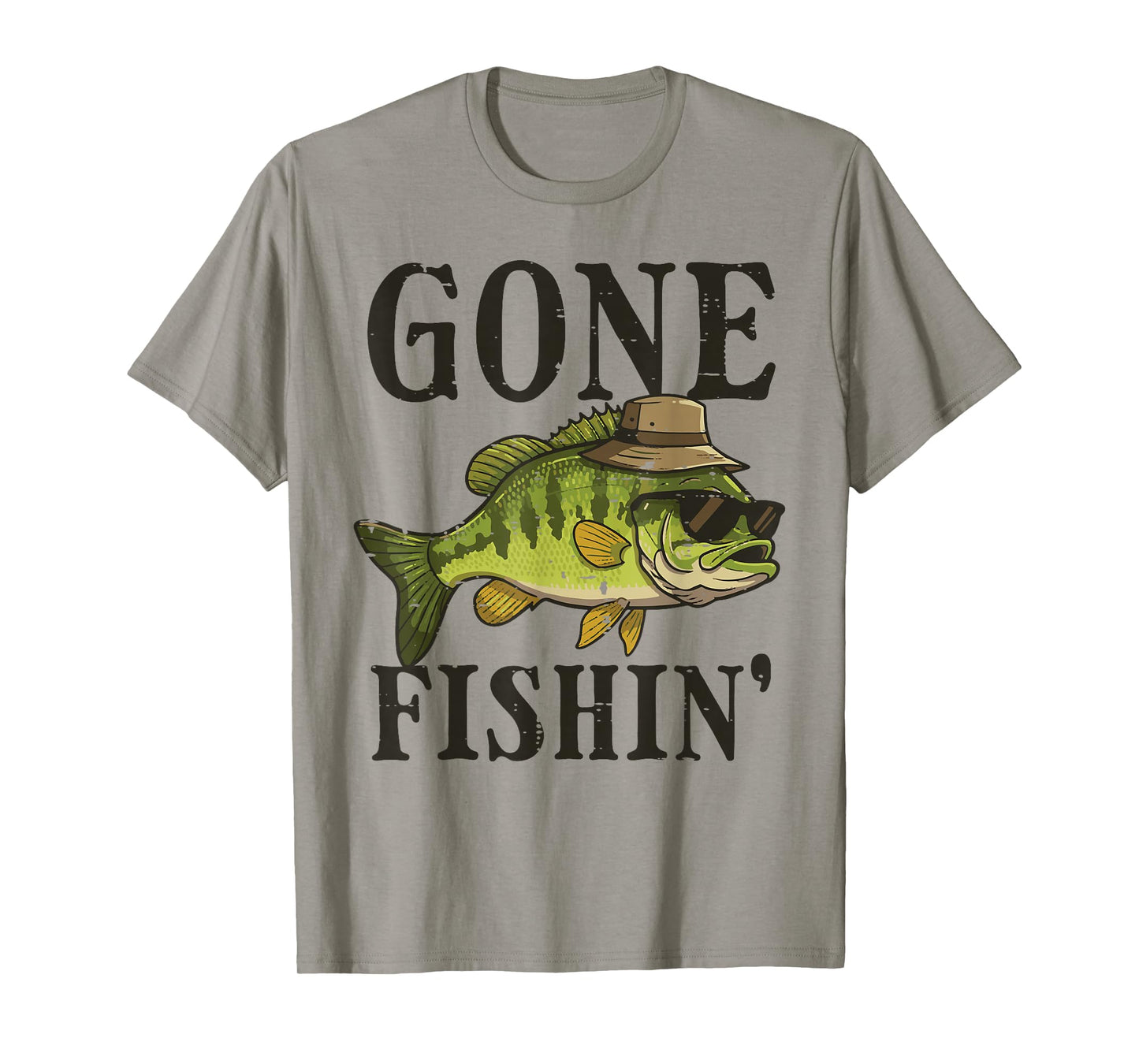 Gone Fishing Bass Fish Sunglasses Fisherman Men Women Kids T-Shirt