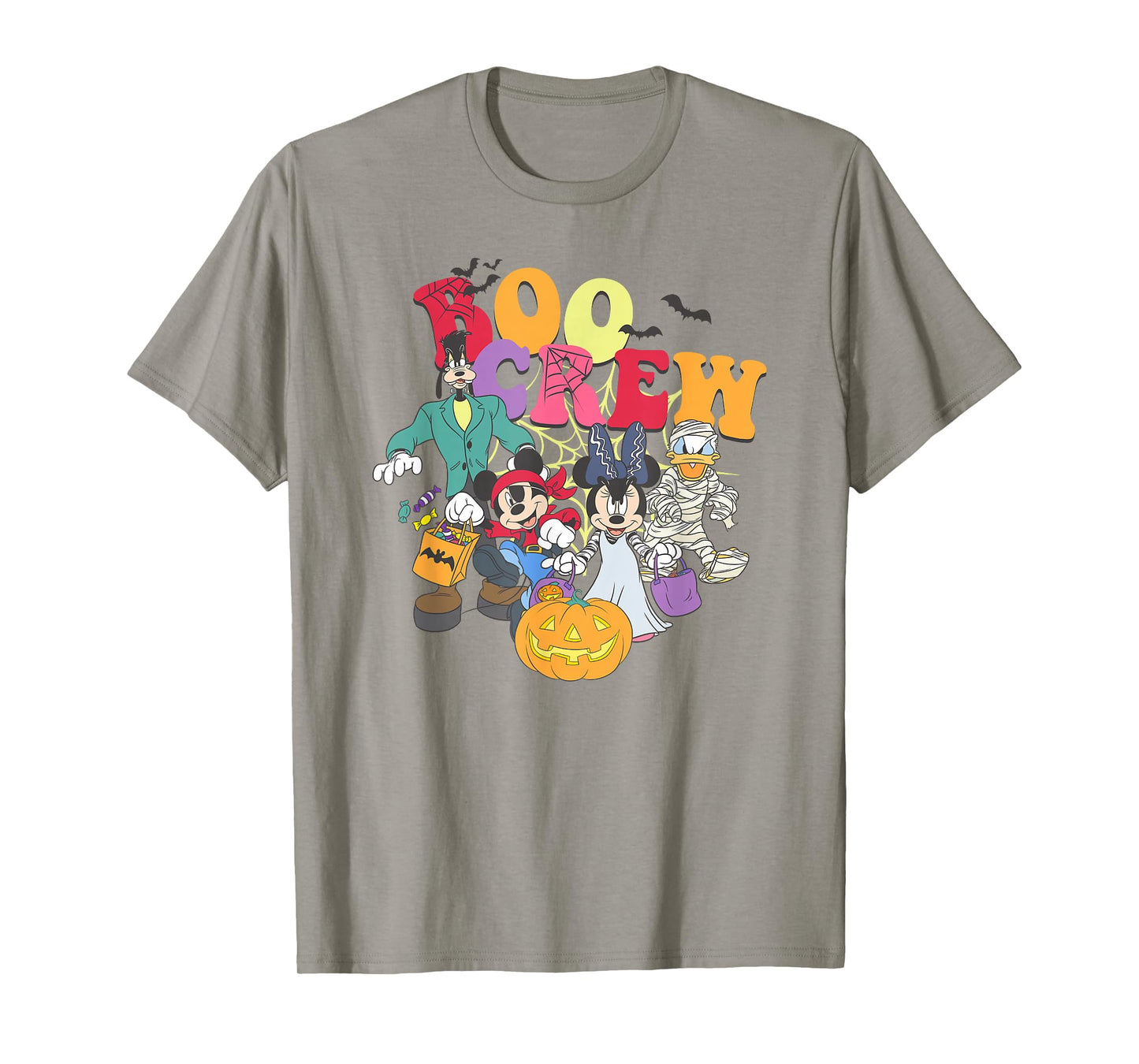 Disney Mickey And Friends Halloween Boo Crew Group Shot T-Shirt