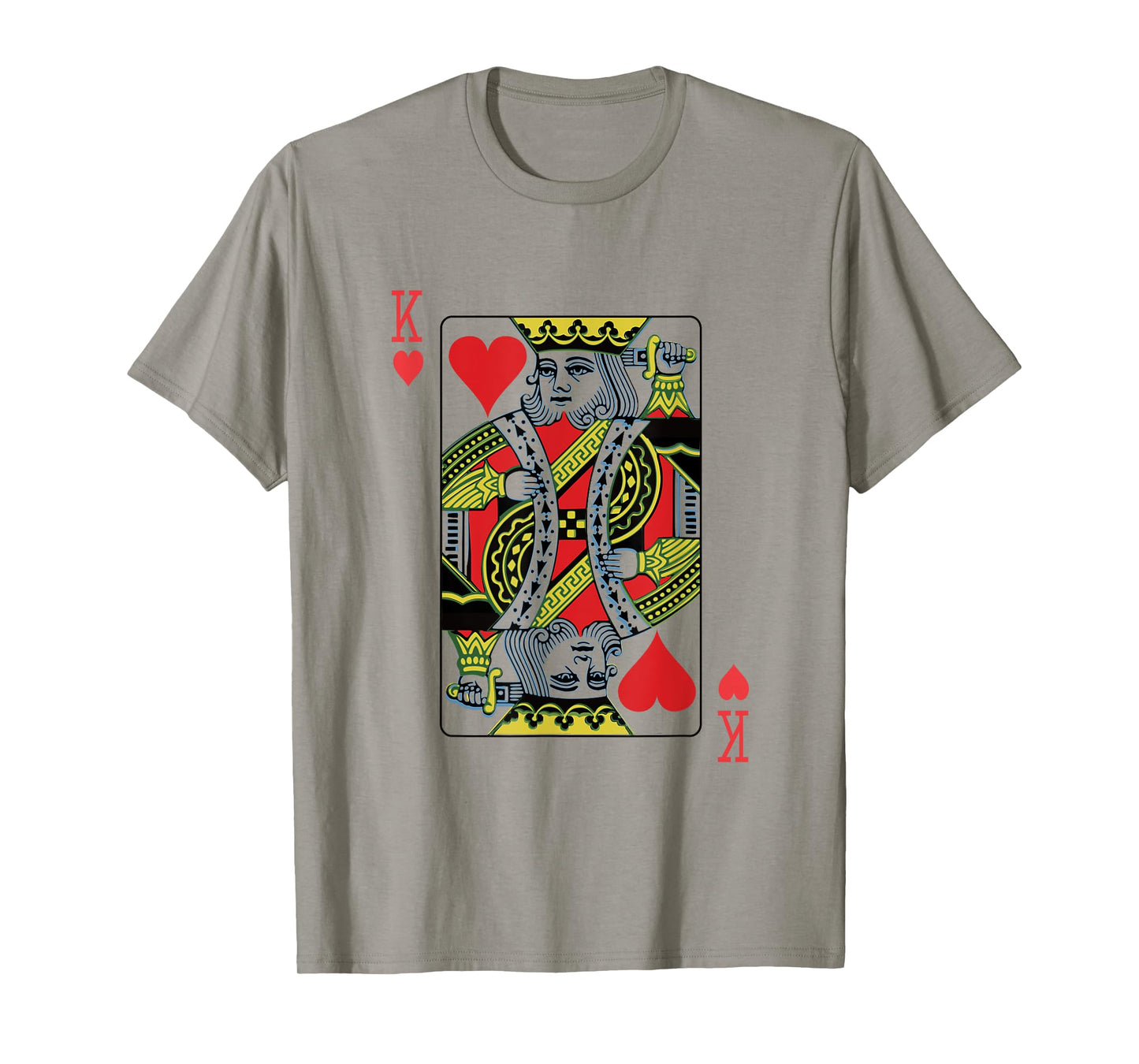 King of Hearts Playing Card Poker T-Shirt