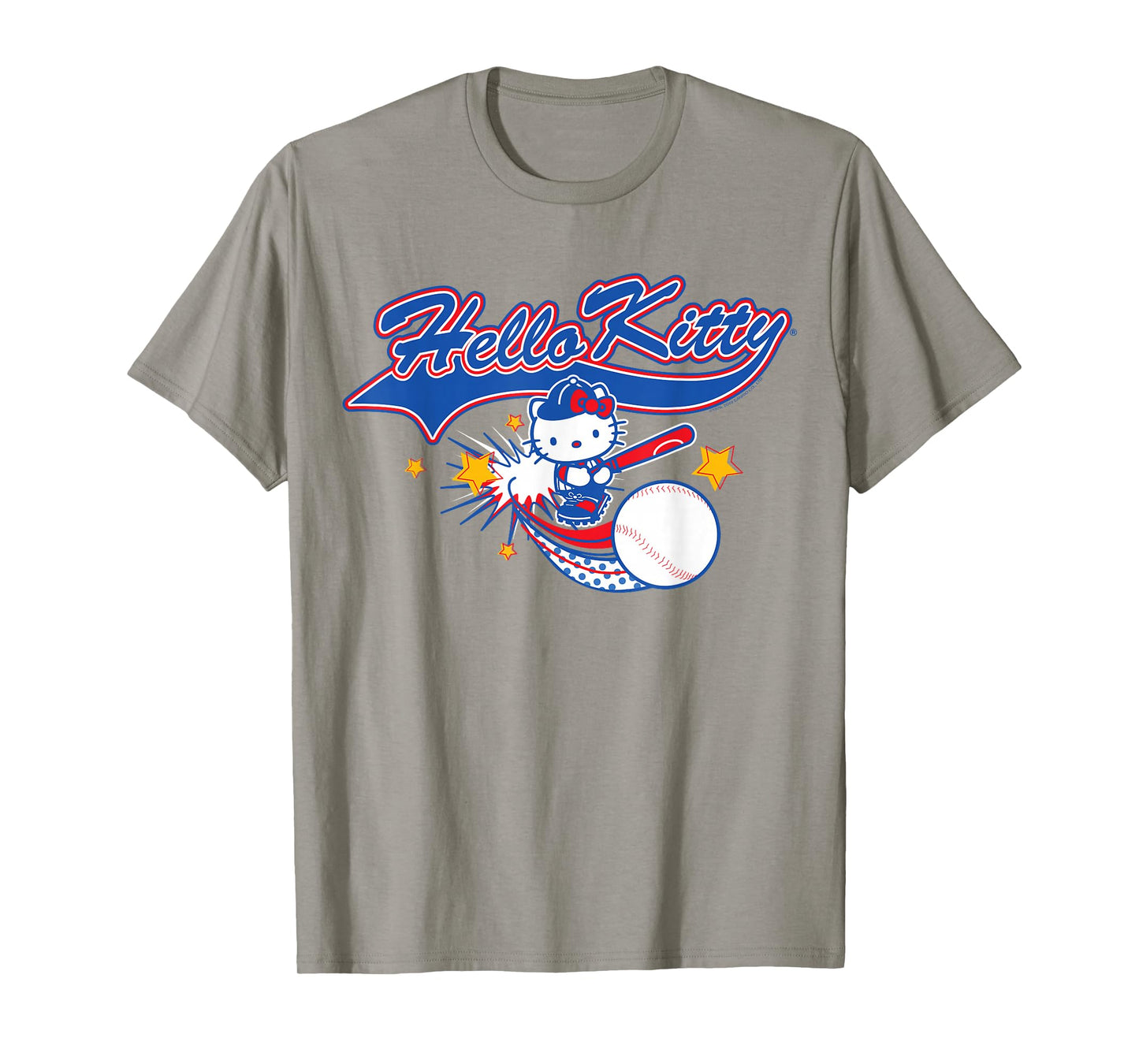 Hello Kitty Home Run Baseball Softball Tee Shirt T-Shirt