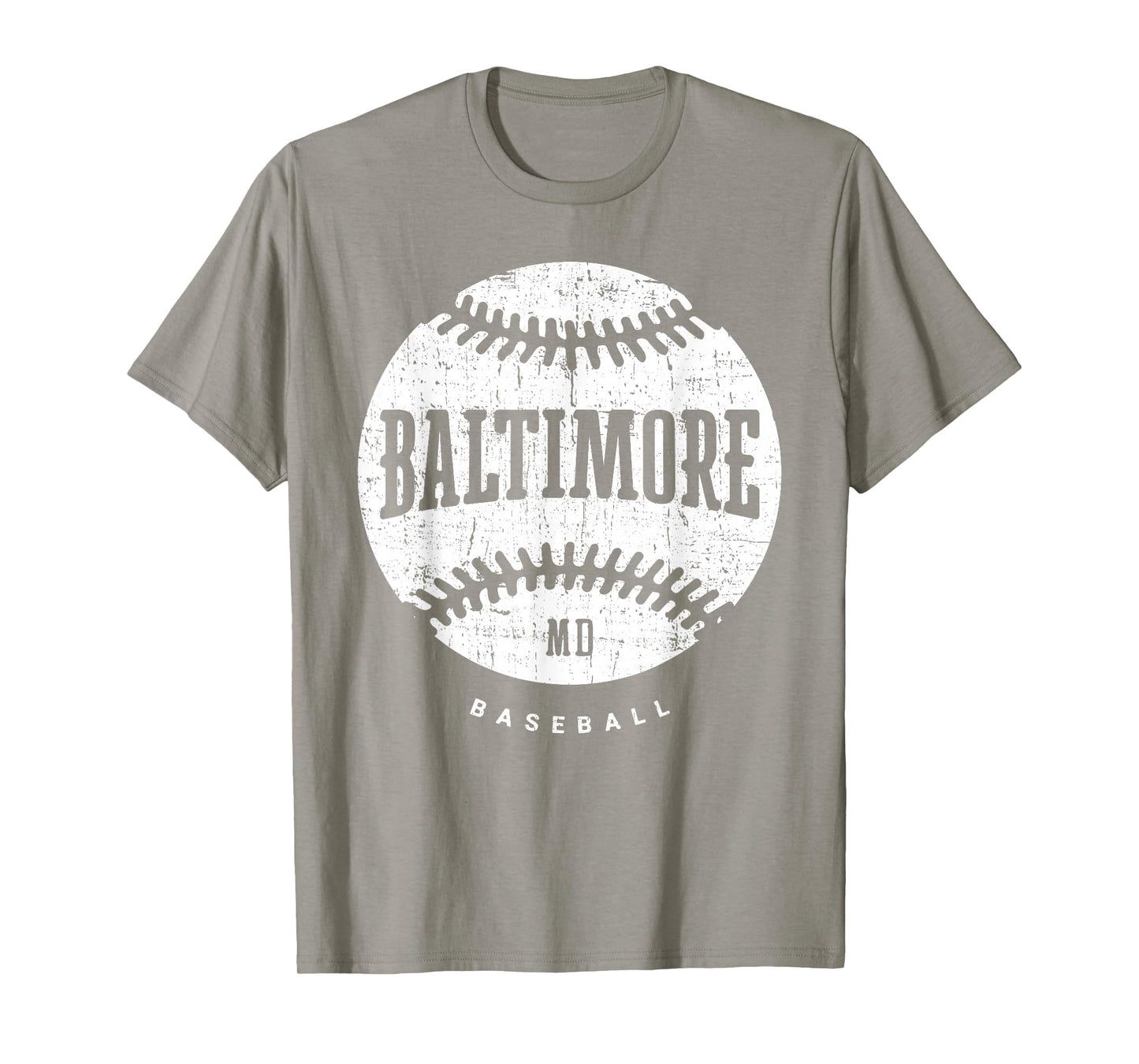 Baltimore Baseball Retro Vintage Design Baseball Lover T-Shirt