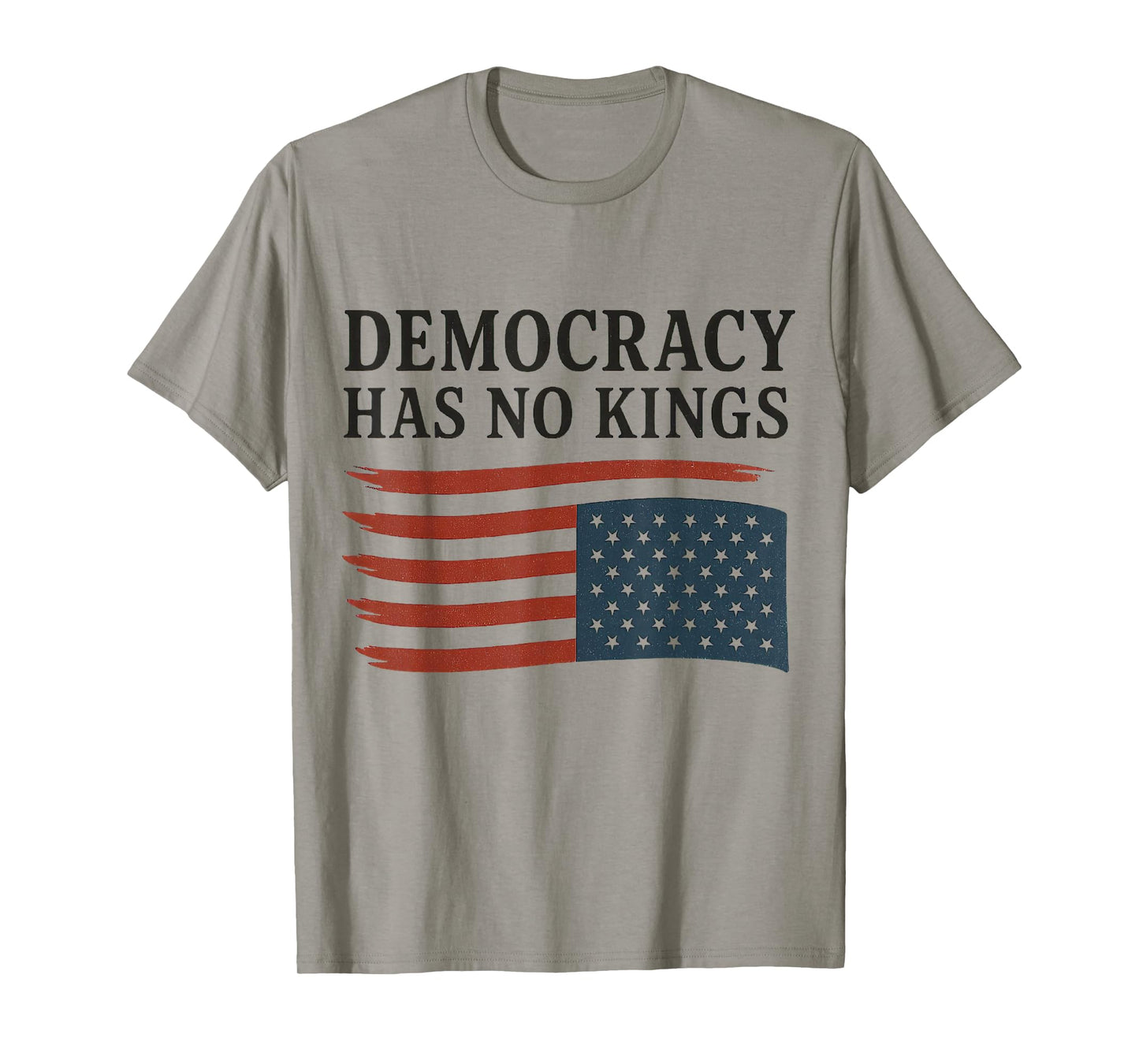 Democracy Has No Kings American Flag 4th Of July T-Shirt