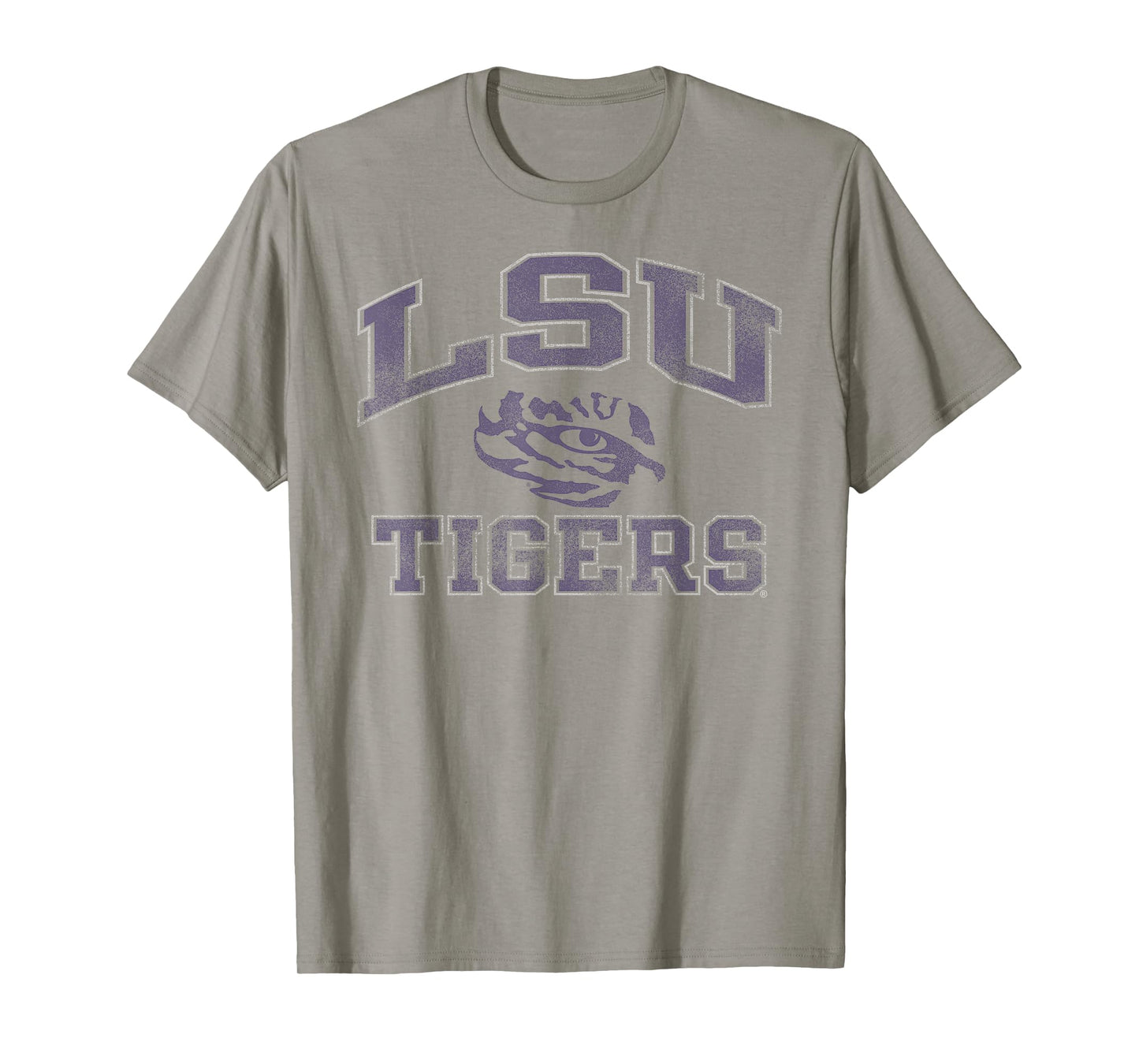 LSU Tigers Vintage Worn Gray Officially Licensed T-Shirt