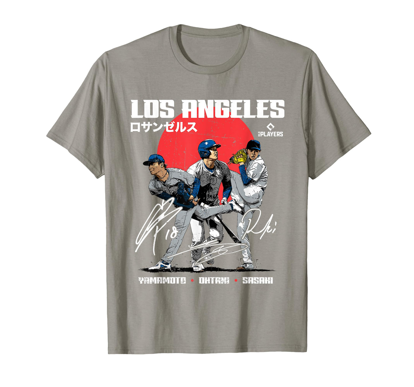 Yamamoto, Ohtani, Sasaki | LA MLB Players | MLBLATRIO201M T-Shirt