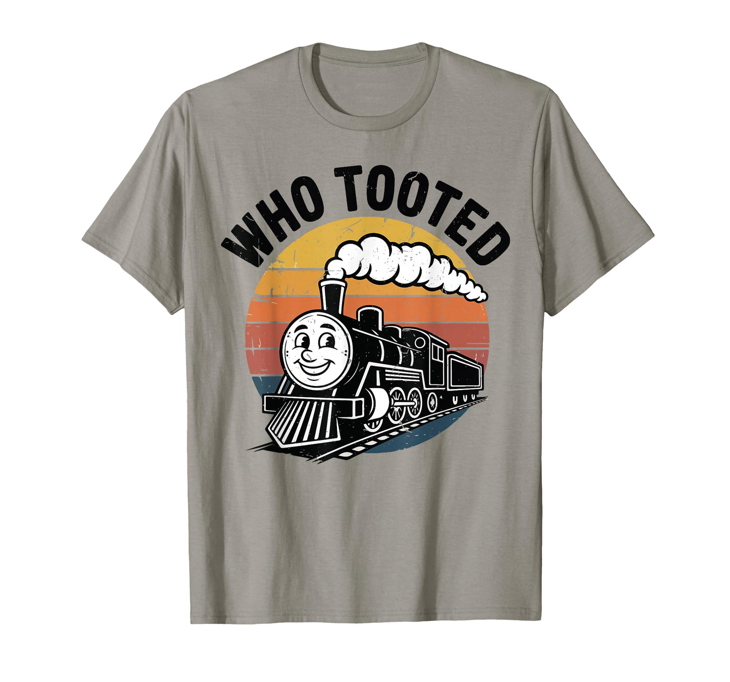 Kids Who Tooted Train-Shirt Toddler Boy Steam Train Railroad T-Shirt