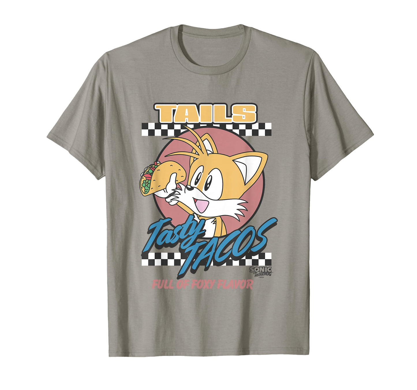 Sonic The Hedgehog Tails Tasty Tacos Foxy Flavor Vintage T-Shirt