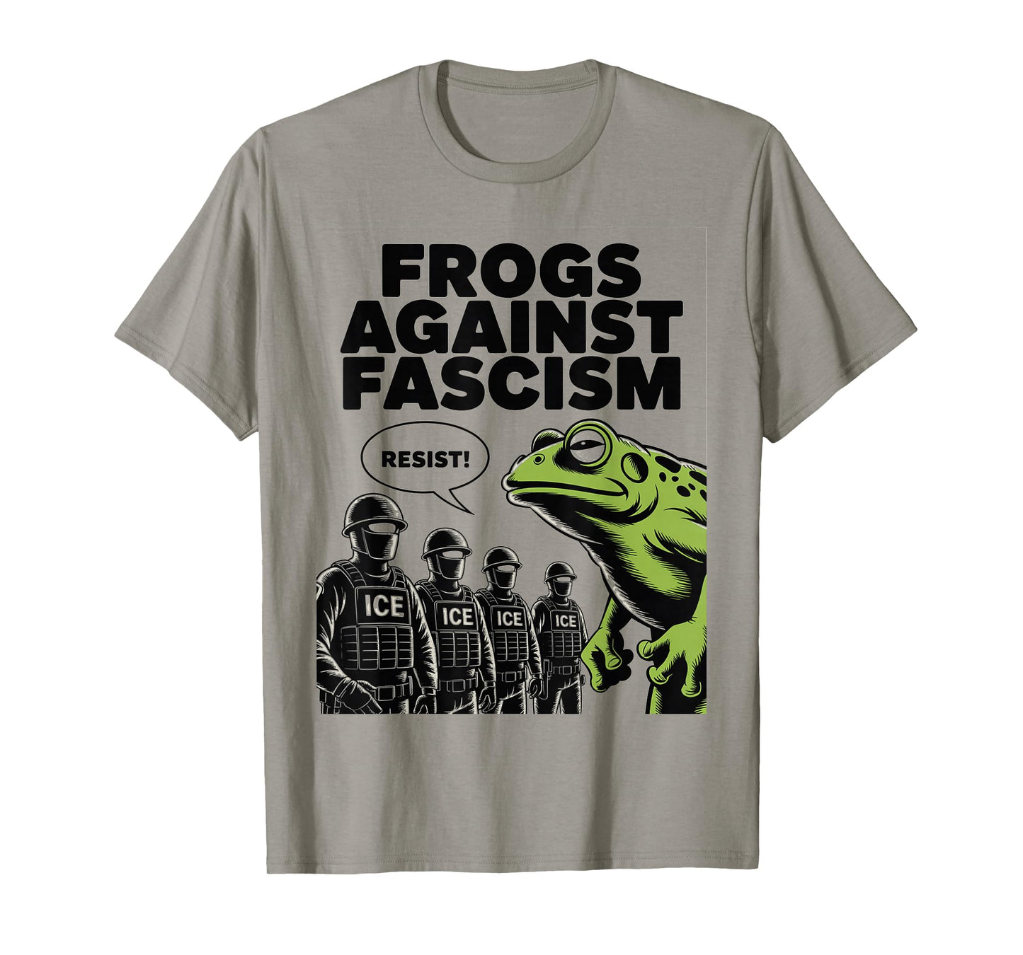 Frogs Against Fascism Frog Fascist USA 50501 No Kings Resist T-Shirt