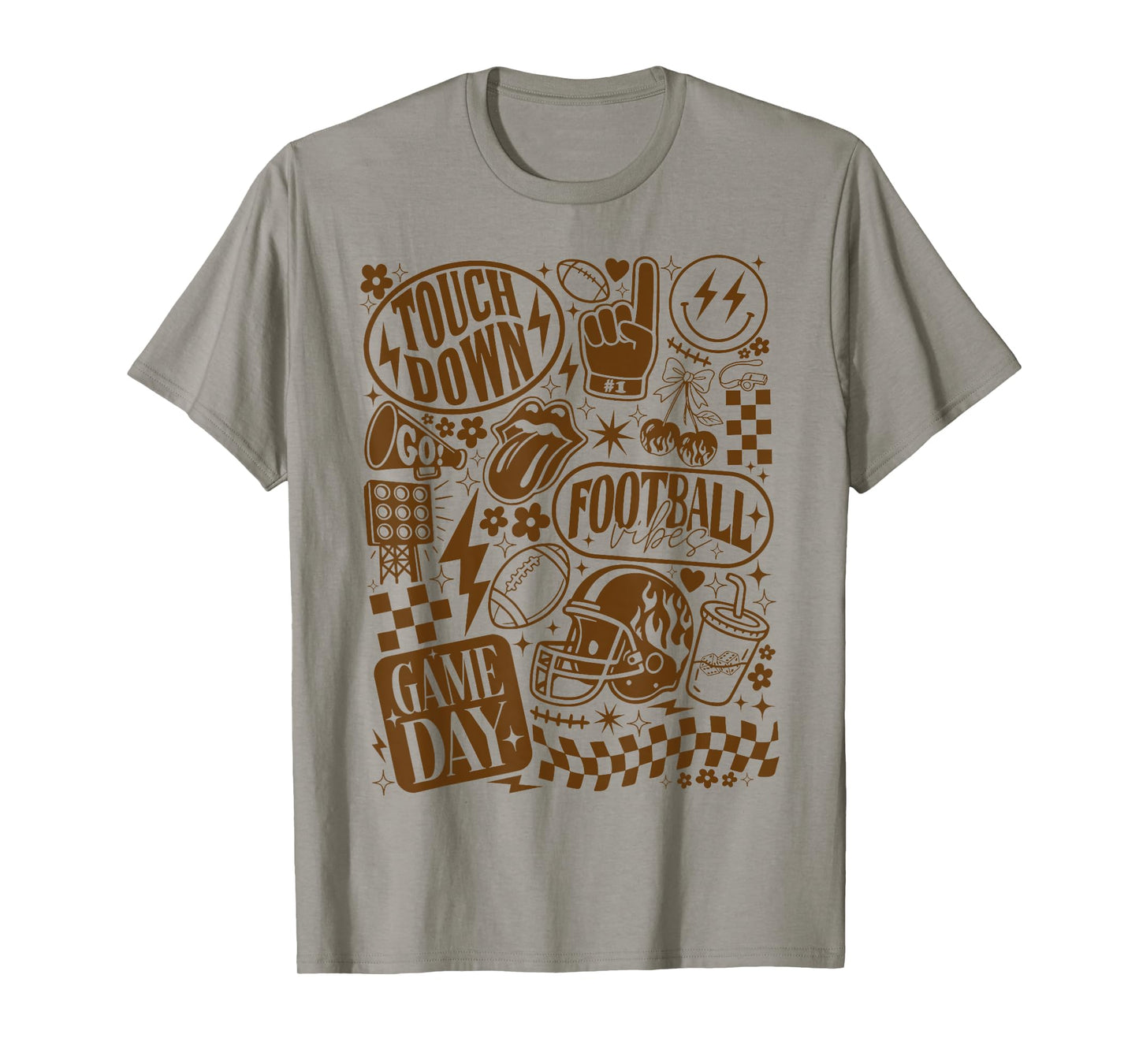 Cheerleader Football Mom Coquette Bow Game Day Women Girls T-Shirt