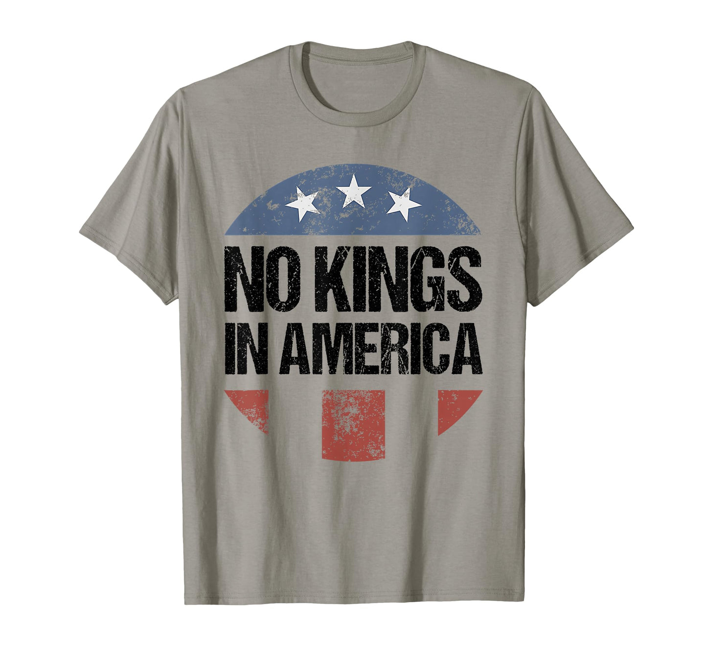 No Kings in America Vintage Patriotic No Kings T-Shirt