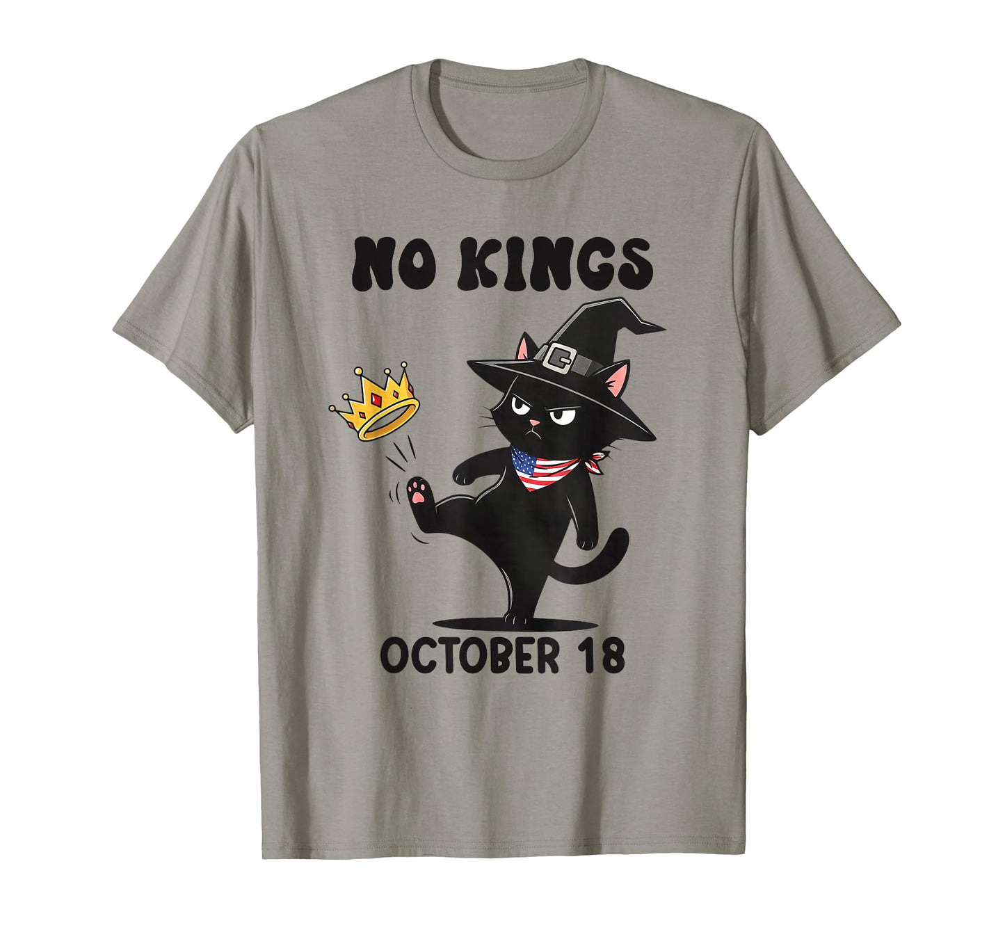 No Kings Vintage America Flag 1776 October 18 T-Shirt