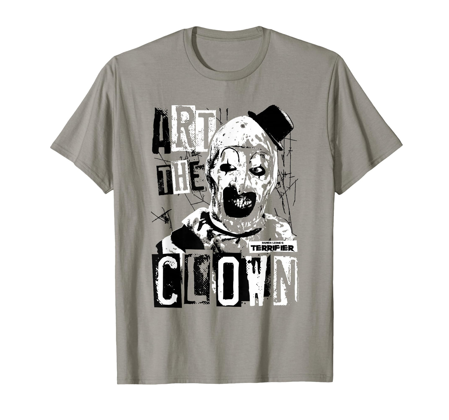 Terrifier Art The Clown Bloody Face High Contrast Horror T-Shirt