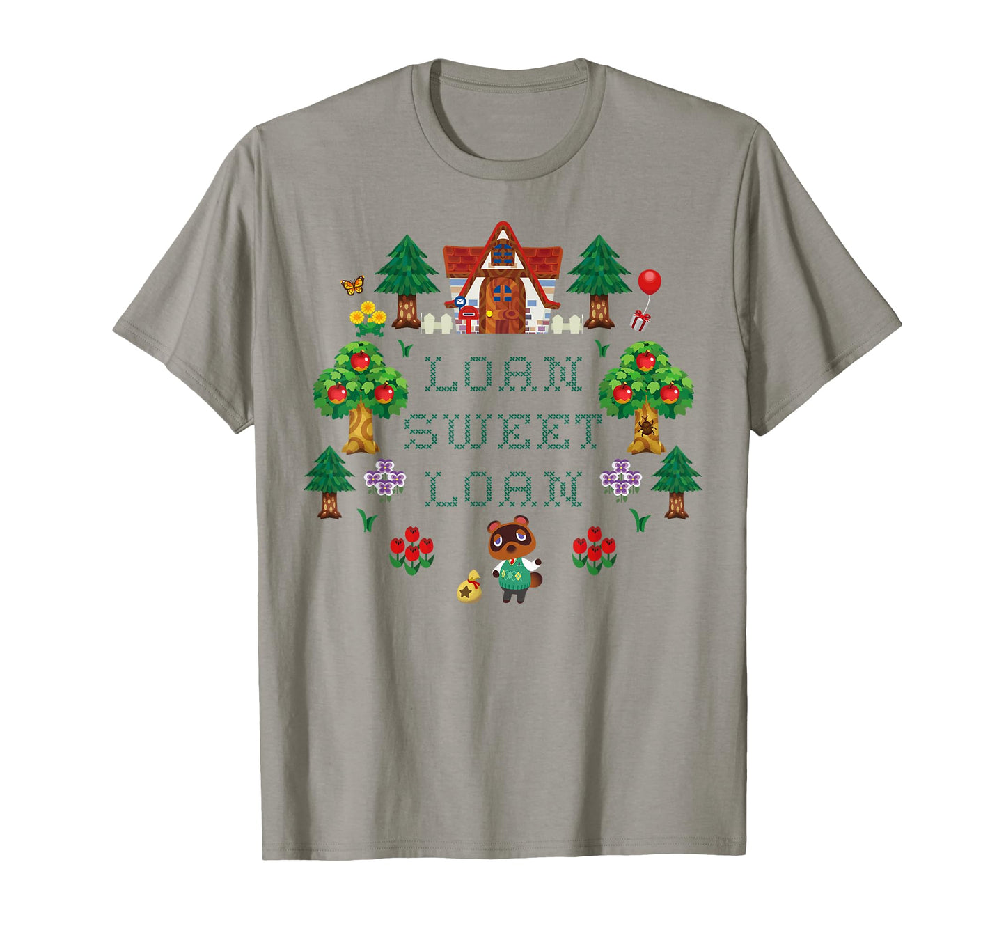 Animal Crossing Loan Sweet Loan Traditional Stitch Logo T-Shirt