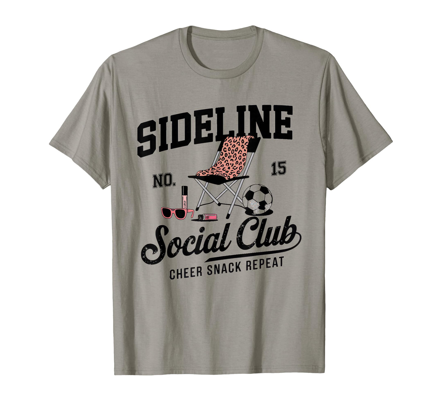 Women Sideline Social Club Tshirt Soccer Mom Game Day T-Shirt