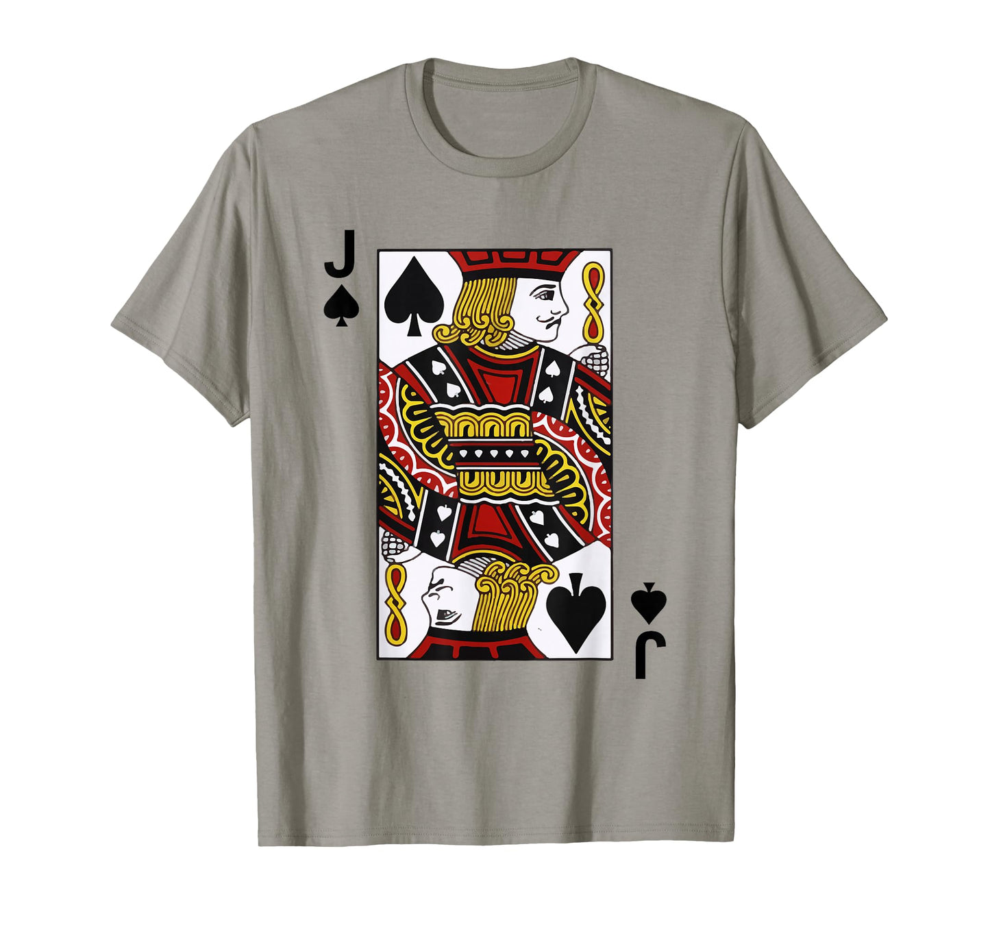 Jack of Spades Tshirt Blackjack Cards Poker 21 J Tee shirt T-Shirt