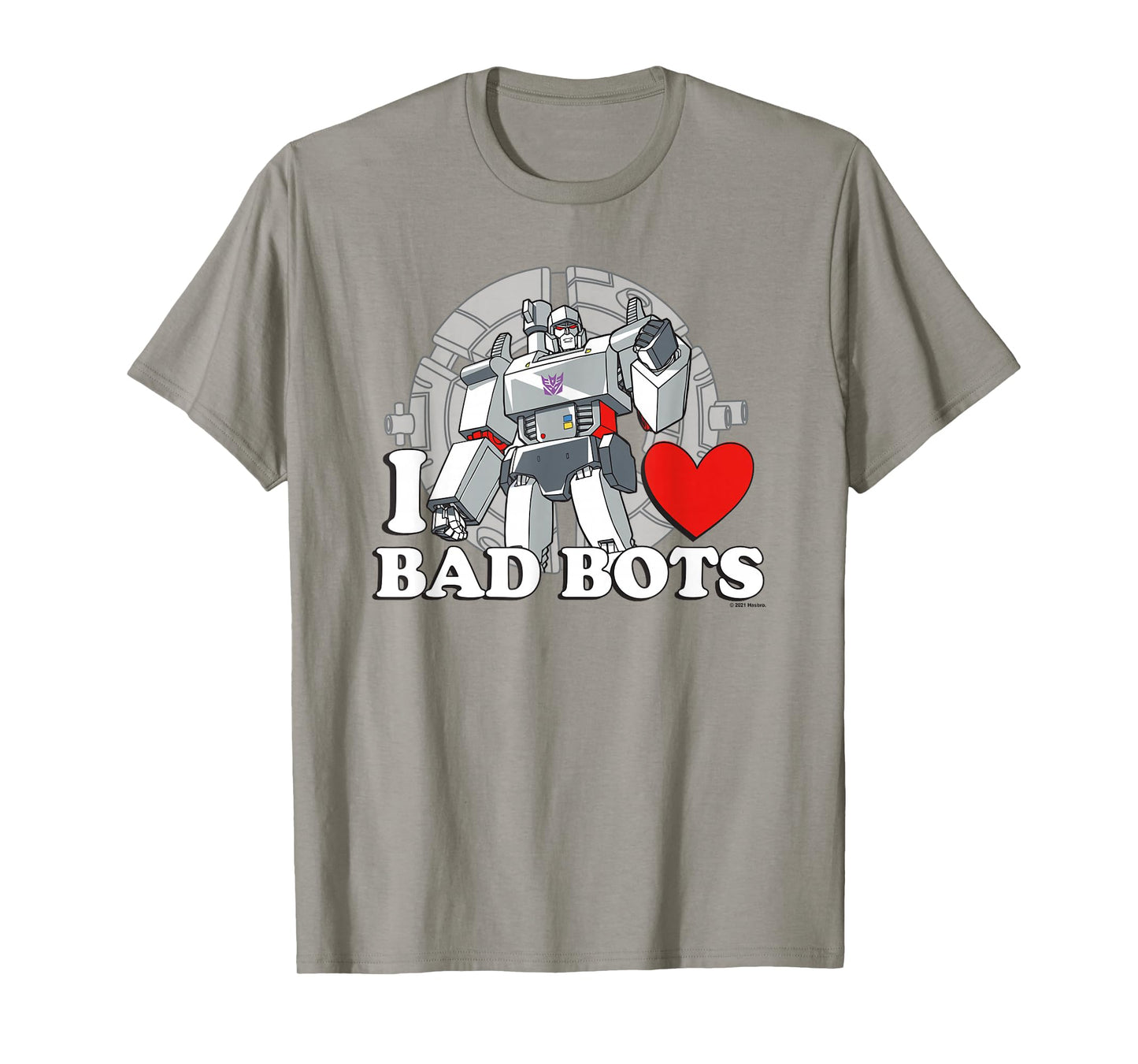 Transformers Valentine's Day Megatron I Heart Bad Bots T-Shirt