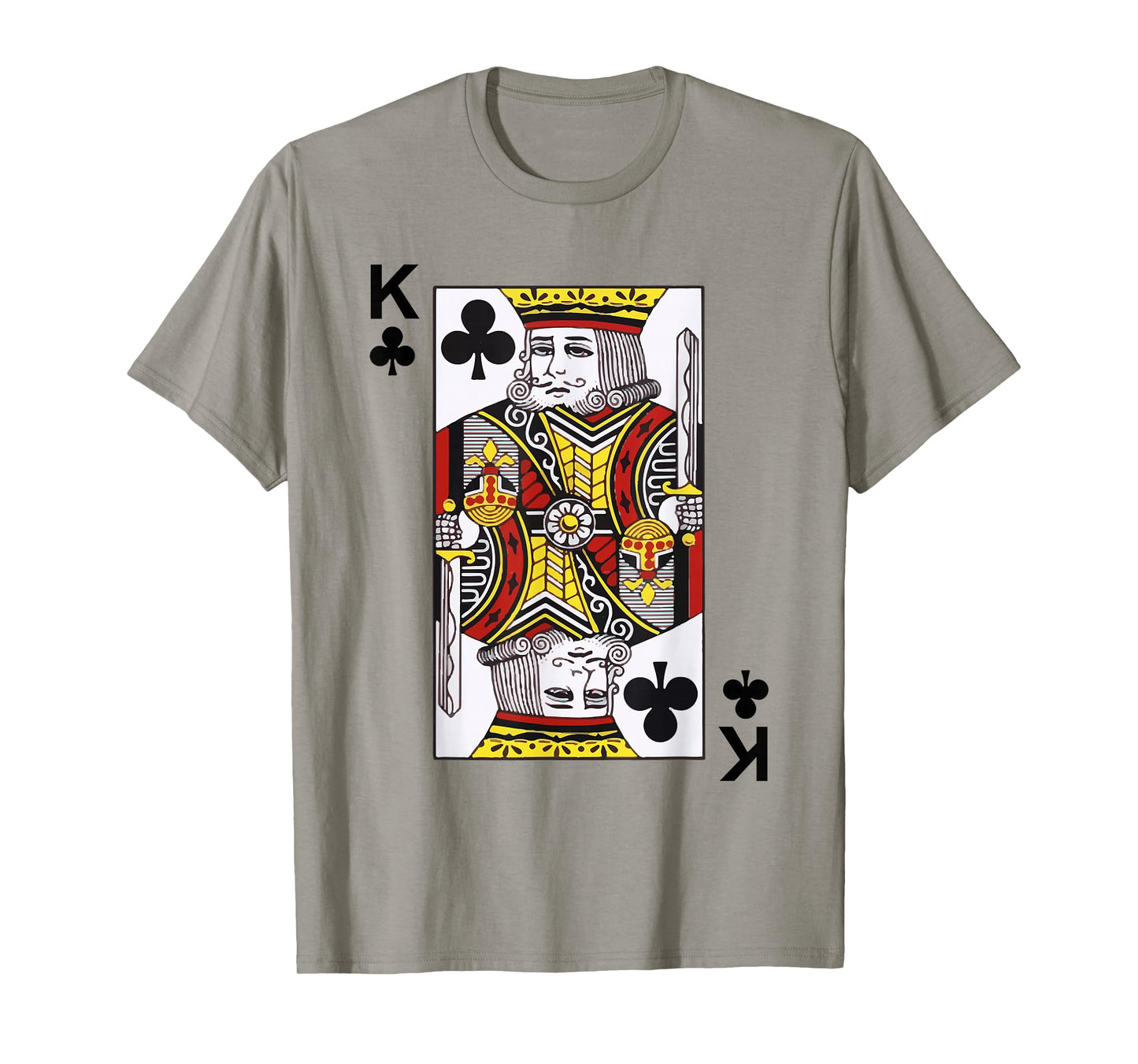 King of Clubs Tshirt Blackjack Cards Poker 21 K Tee shirt T-Shirt