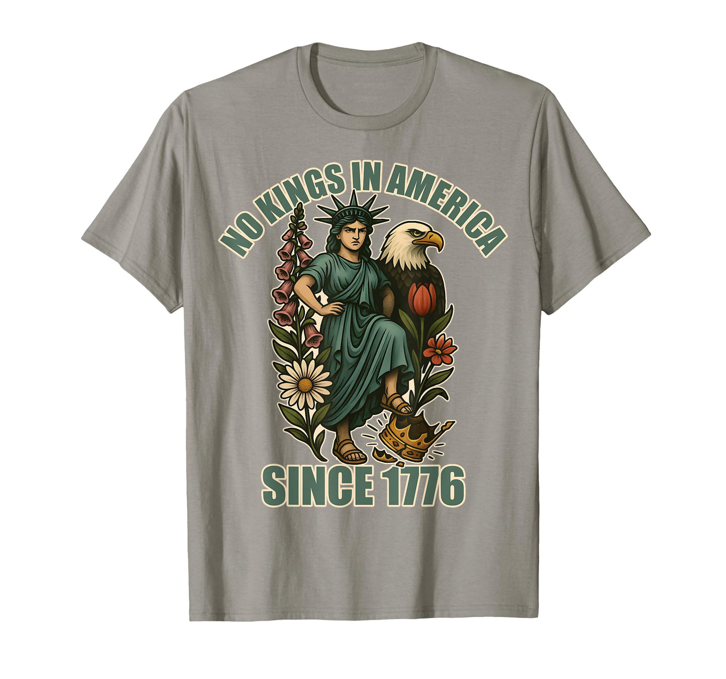 Trump No King In America Since 1776 Anti ICE Statue Liberty T-Shirt