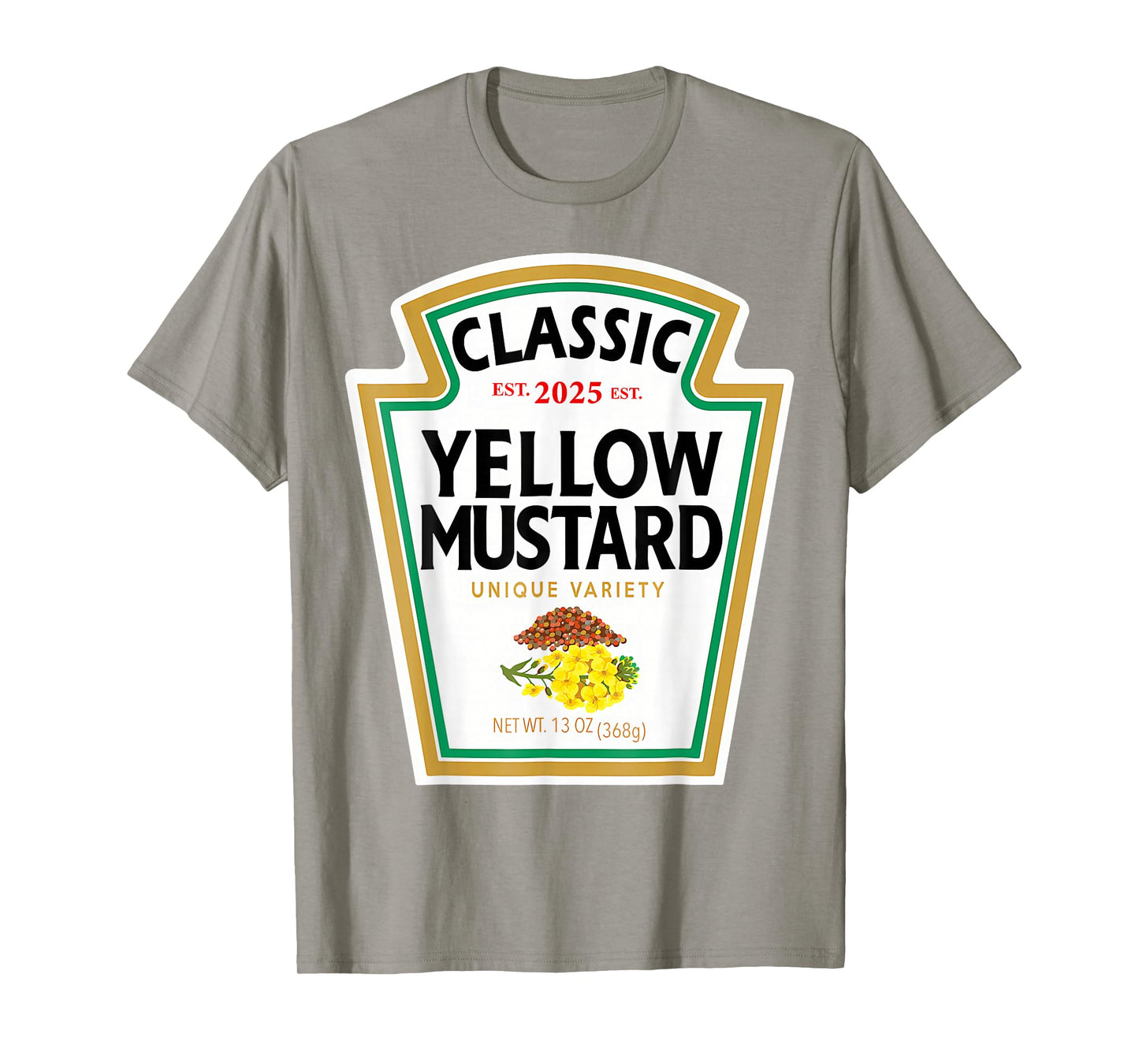 Yellow Mustard DIY Halloween Costume Matching Group Mustard T-Shirt