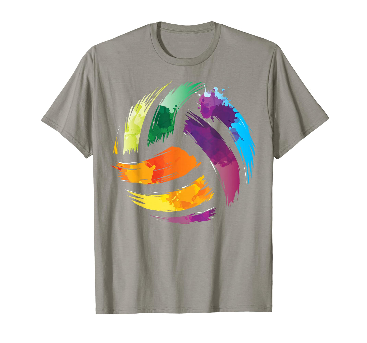 Colorful Volleyball Shirt | Cute Colorsplash Ball Tee Gift T-Shirt