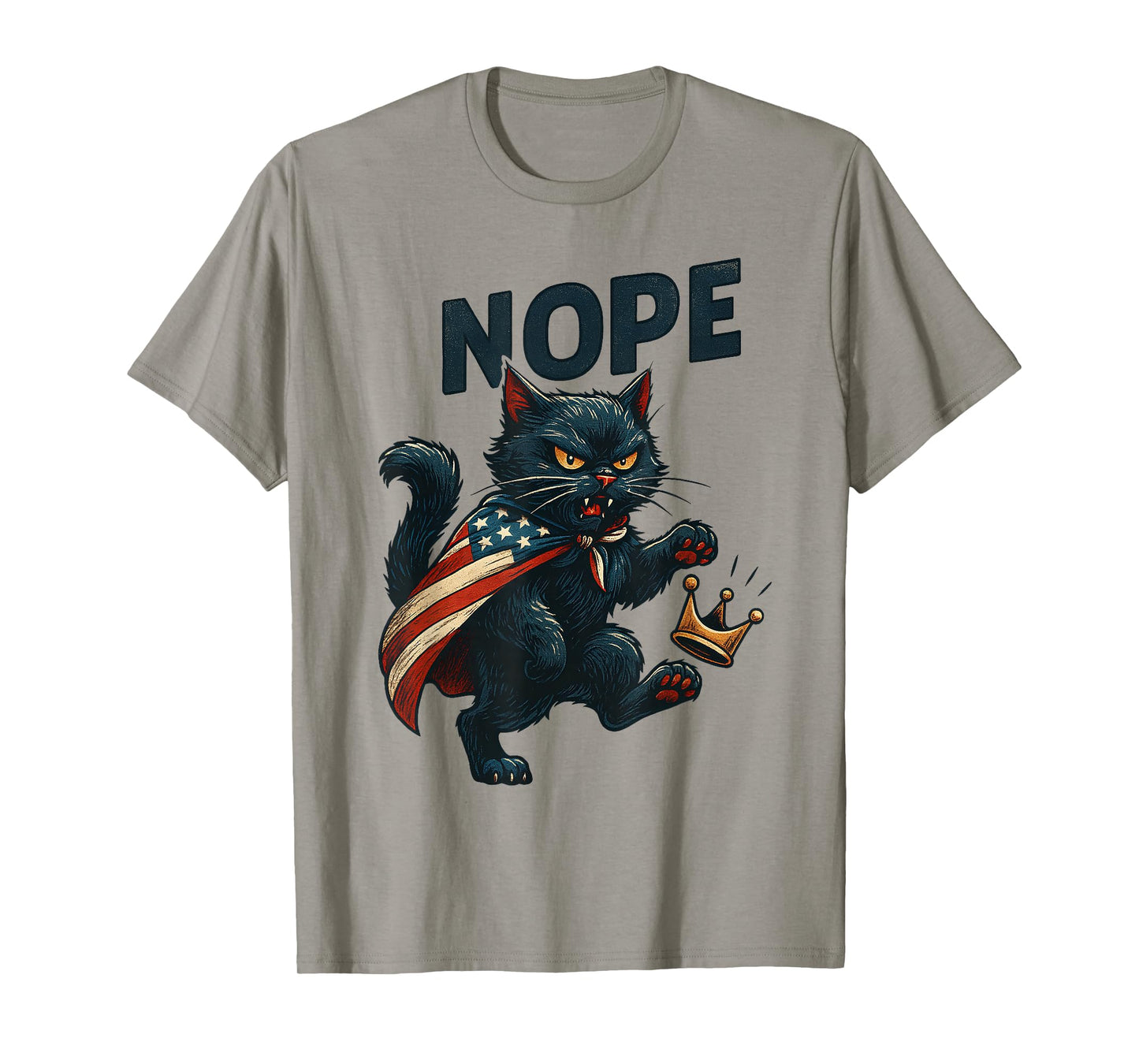 No Kings Funny Cat T-Shirt