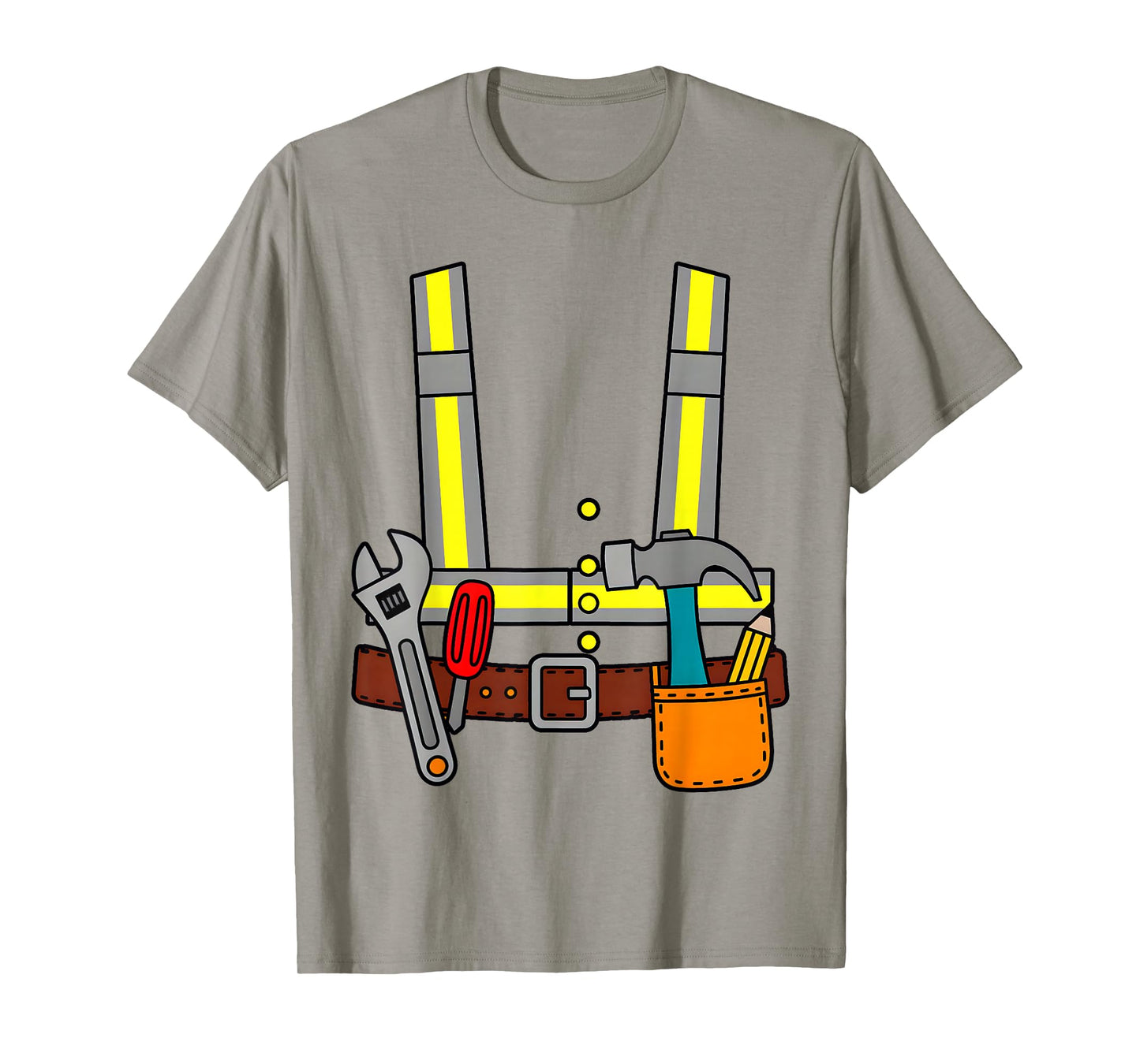 Construction Worker Halloween Costume for Boys Men Women T-Shirt