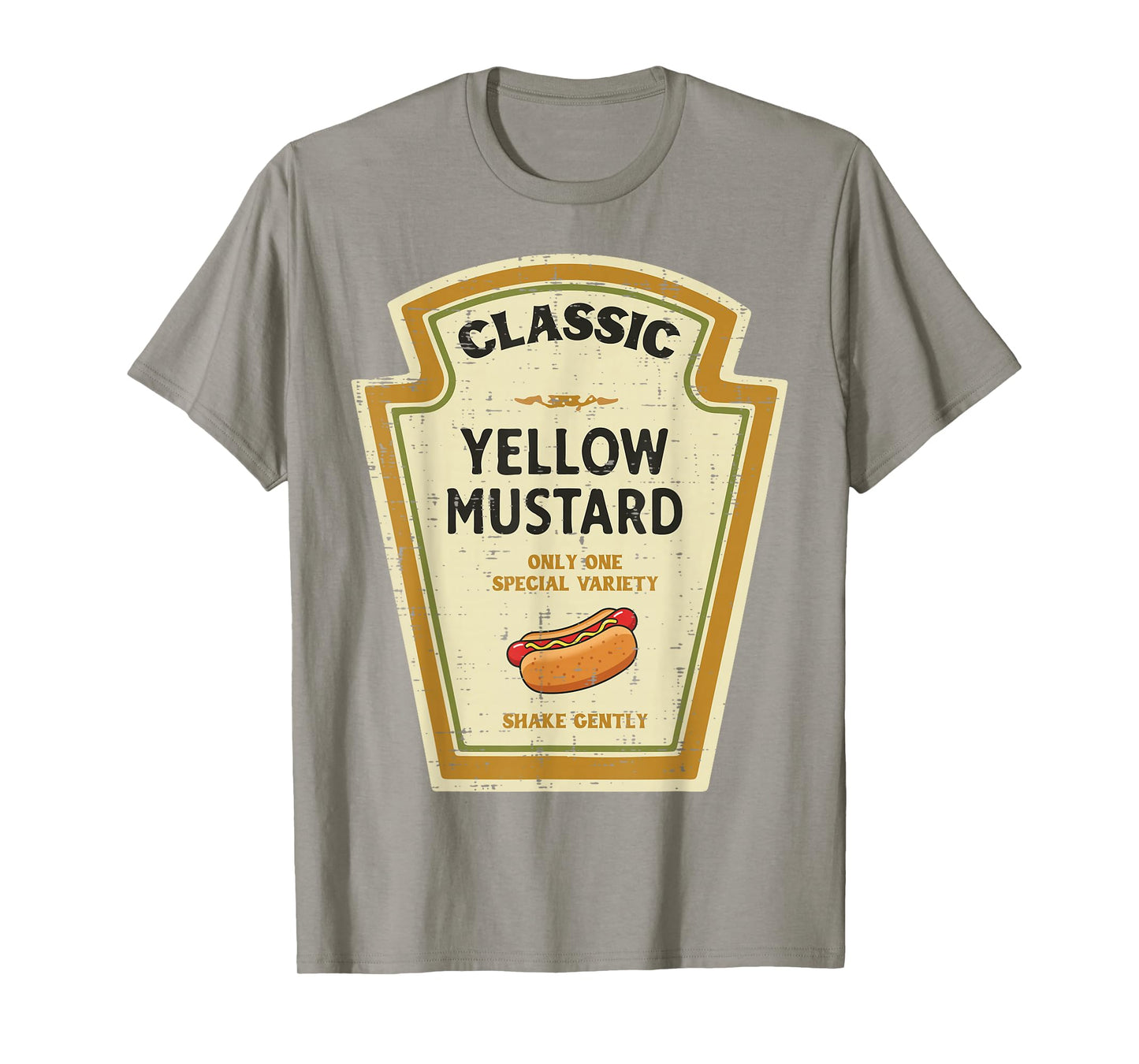 Halloween Yellow Mustard Funny Food Costume Men Women Kids T-Shirt