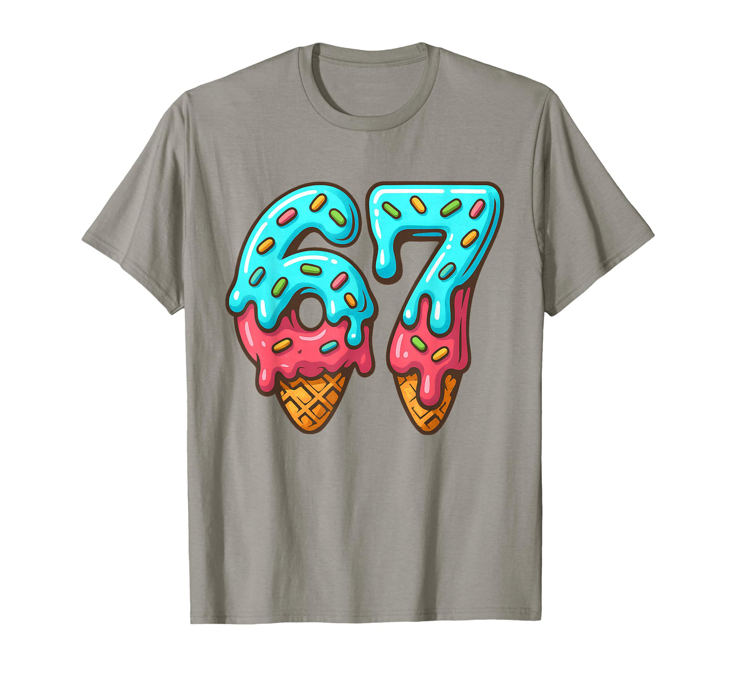 67 Meme Trendy Cream Halloween Funny Six Seven Gen Alpha Z T-Shirt