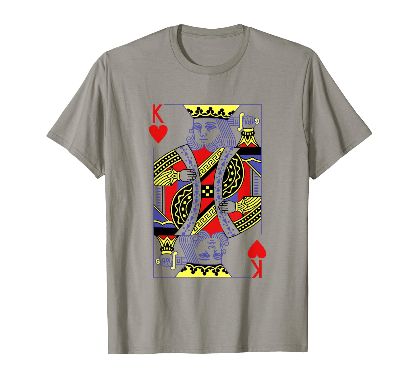 King Of Hearts Royal Flush Costume Halloween Playing Cards T-Shirt