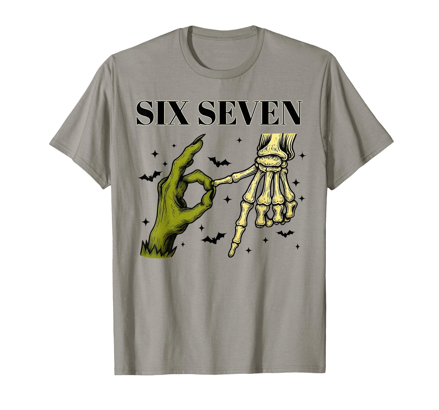 67 Witch Skeleton Hands Sign 67 Meme Halloween Costume Funny T-Shirt