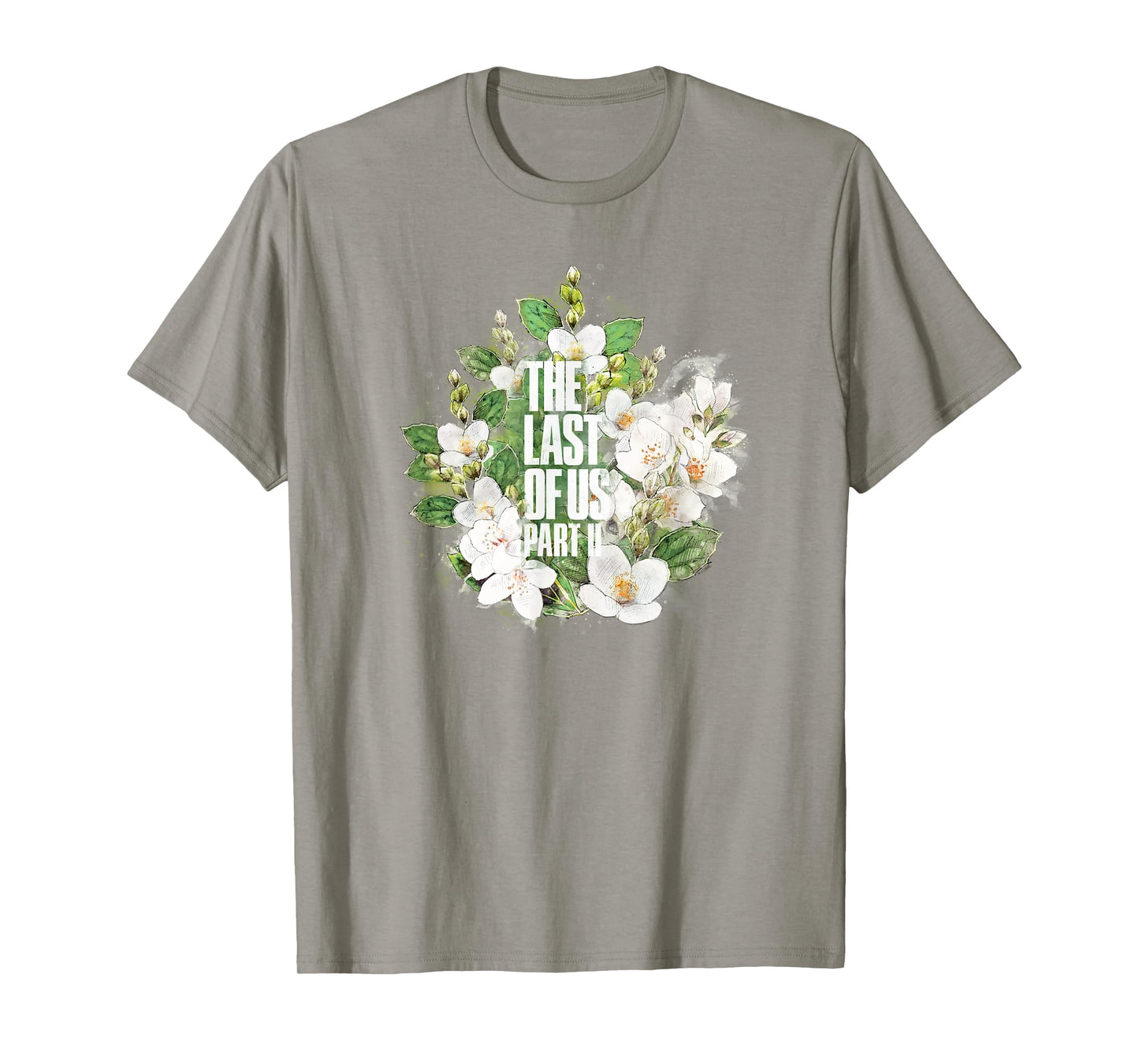 The Last of Us Part II Watercolor Floral Big Chest Logo T-Shirt