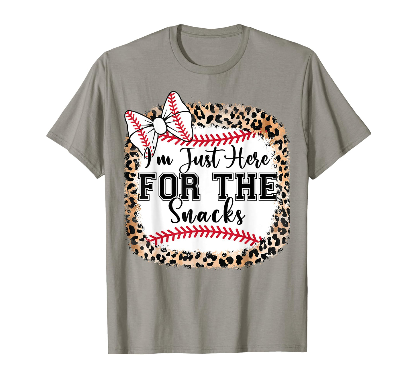 Baby I'm Just Here For The Snacks Baseball Sister Toddler T-Shirt