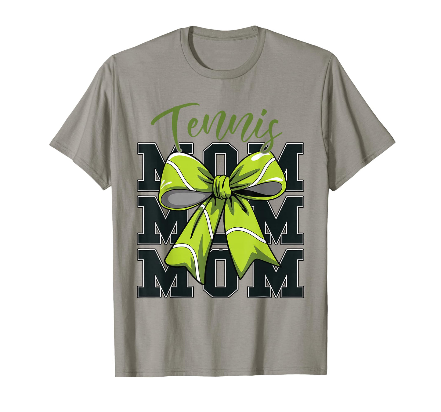 Women Tennis Mom Game Day Tennis Coquette Bow T-Shirt