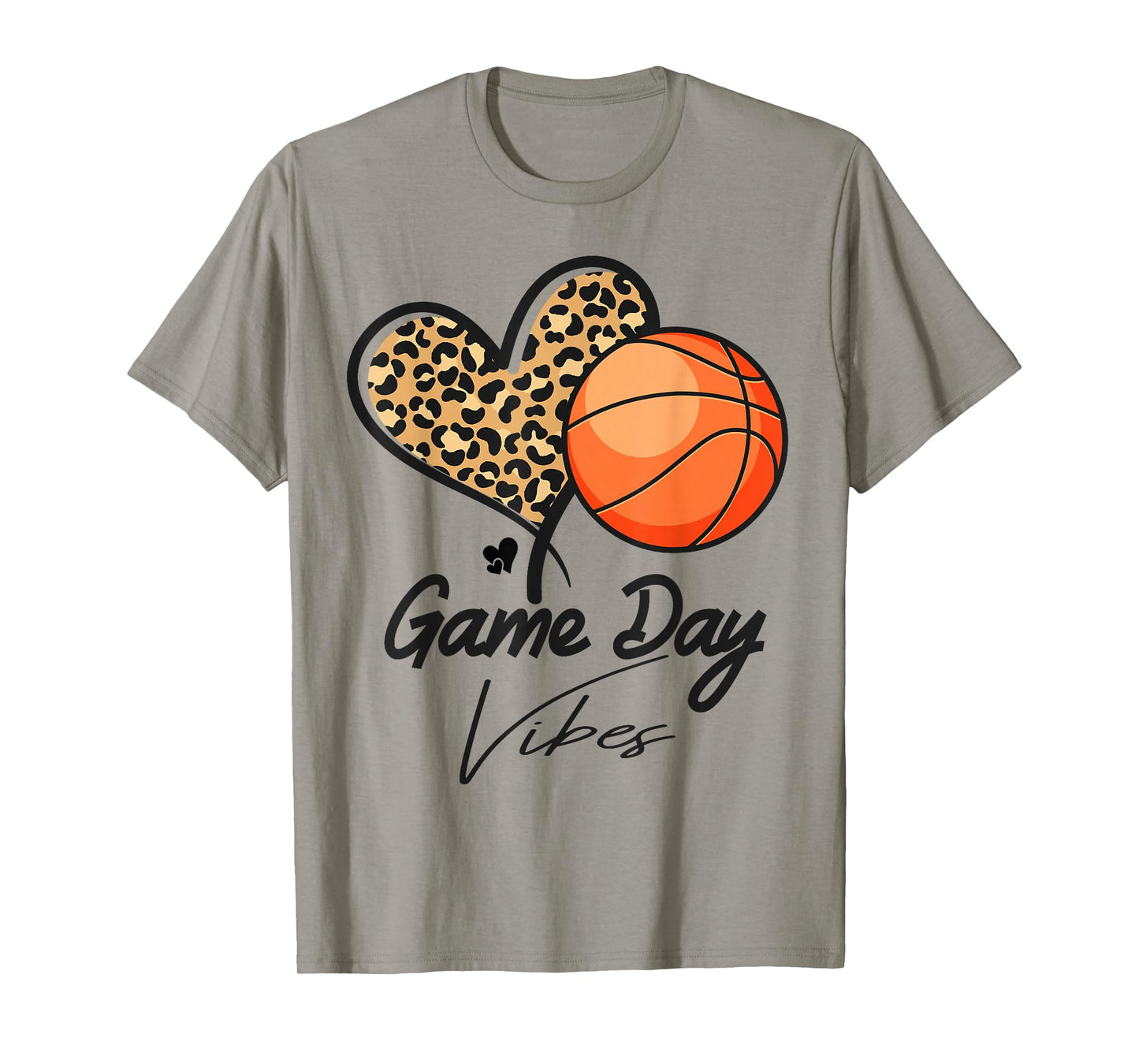 America basketball Game Day Vibes basketball Mom leopard T-Shirt