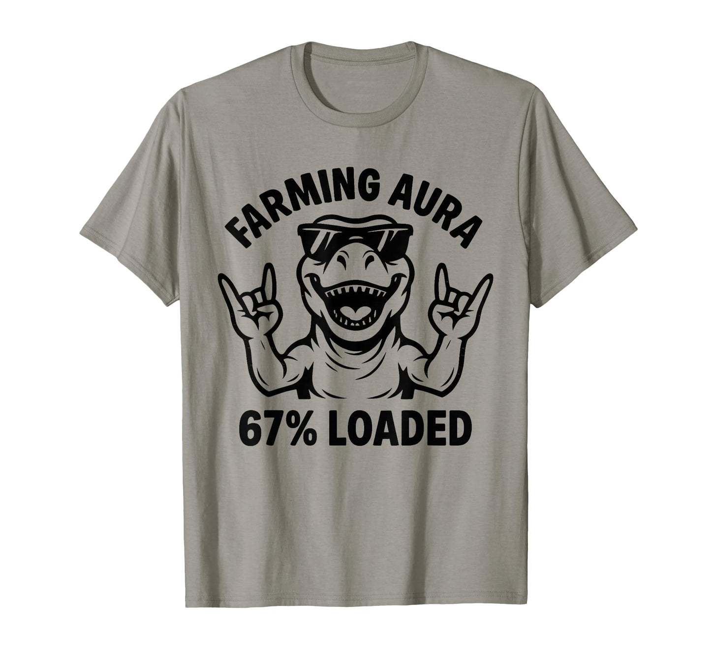 Farming Aura 67 Loaded Funny Six Seven Gen Alpha Meme T-Shirt