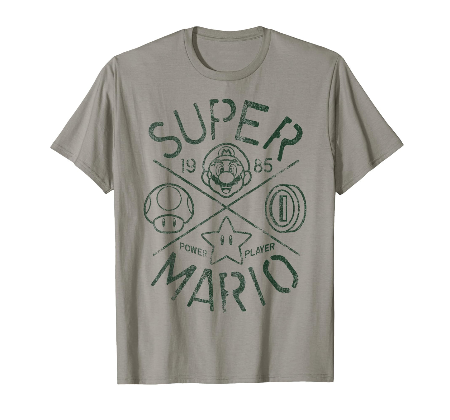 Nintendo Super Mario Vintage Crest 1985 Graphic T-Shirt T-Shirt