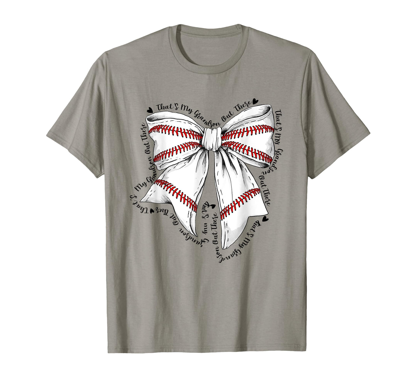 That'S My Grandson Out There Baseball Grandma Mothers Day T-Shirt