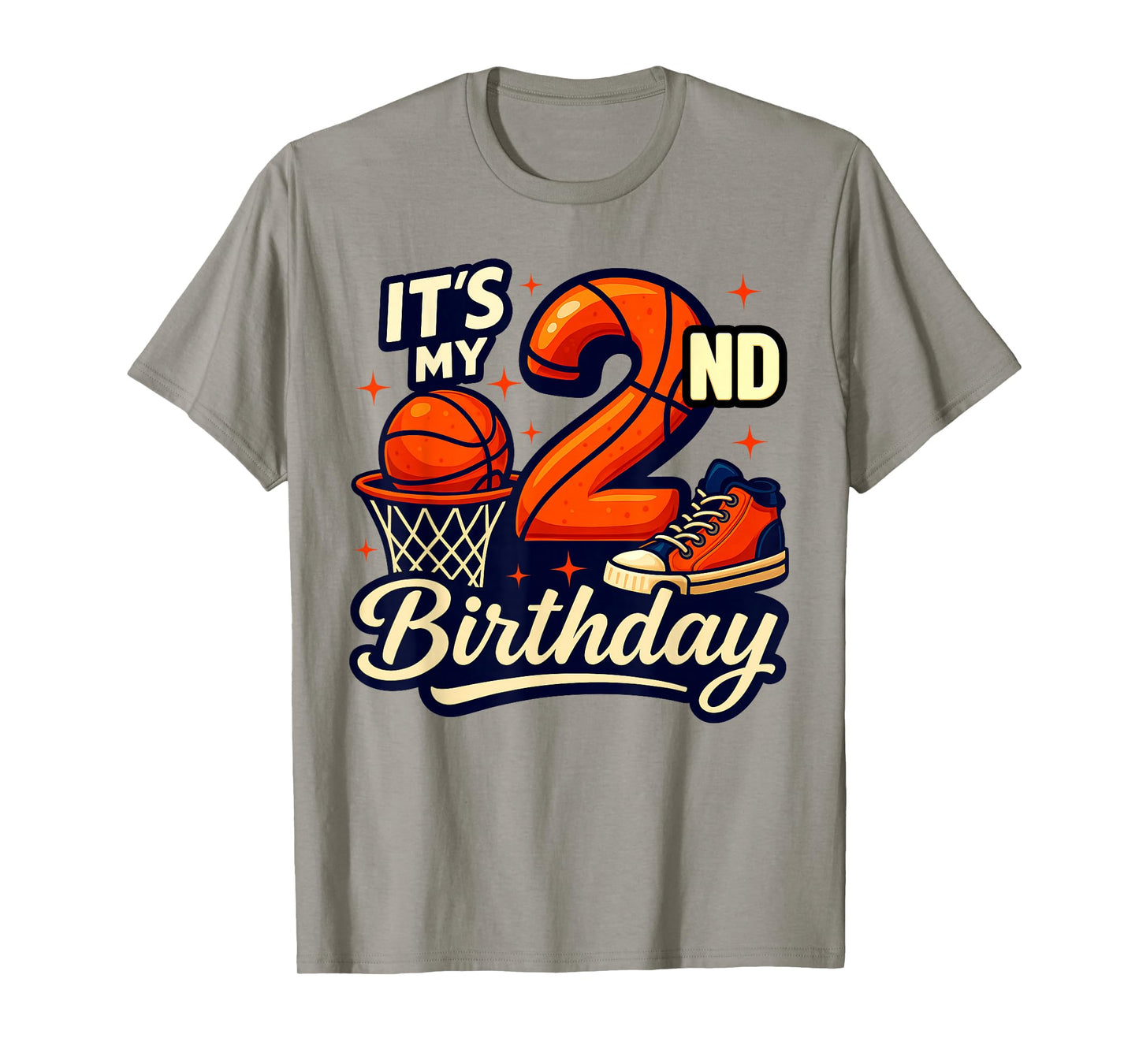 It's My 2nd Birthday Basketball Lover 2 Years Old Bday T-Shirt