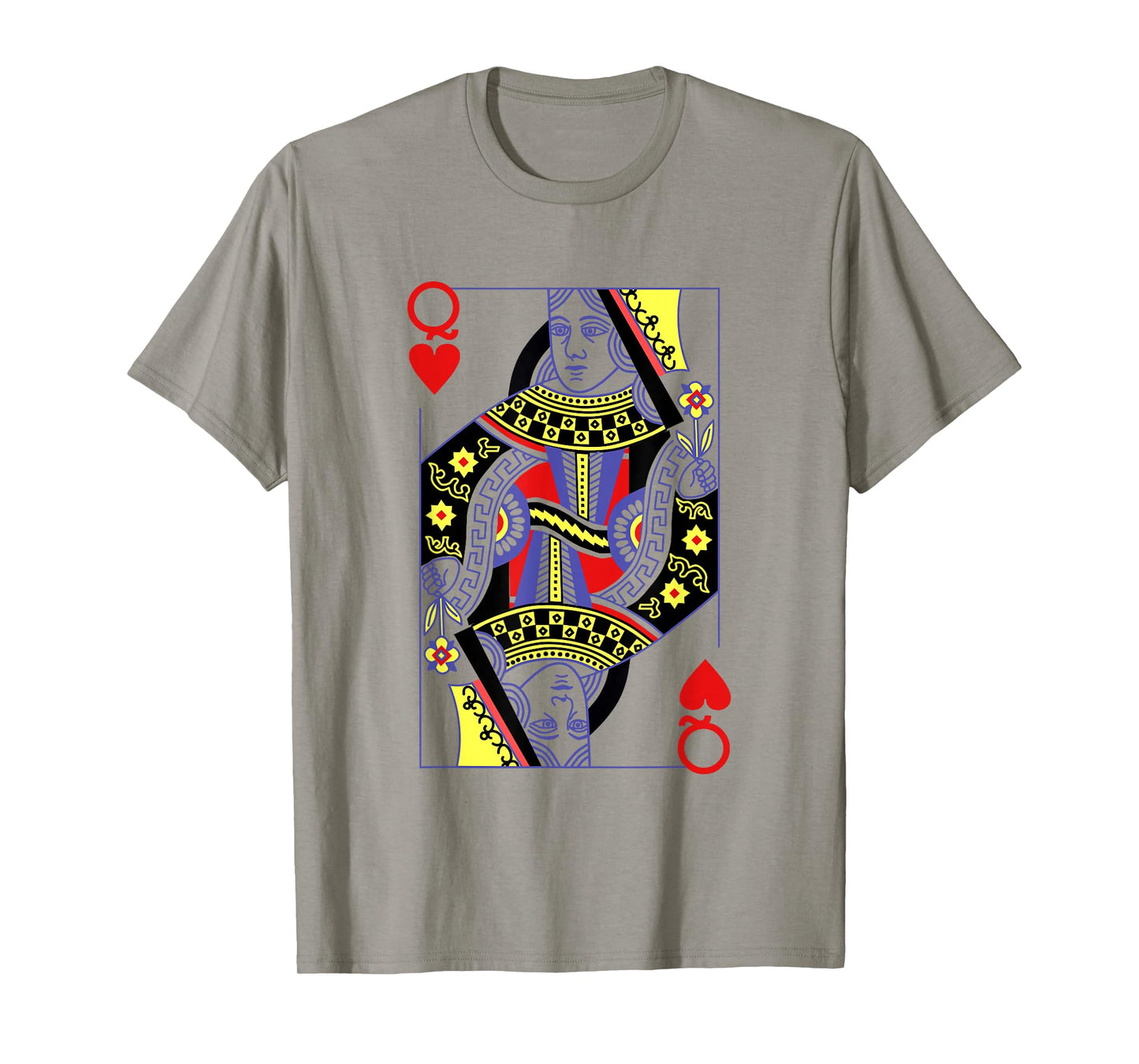 Queen Of Hearts Deck Of Cards Playing Cards Halloween Poker T-Shirt